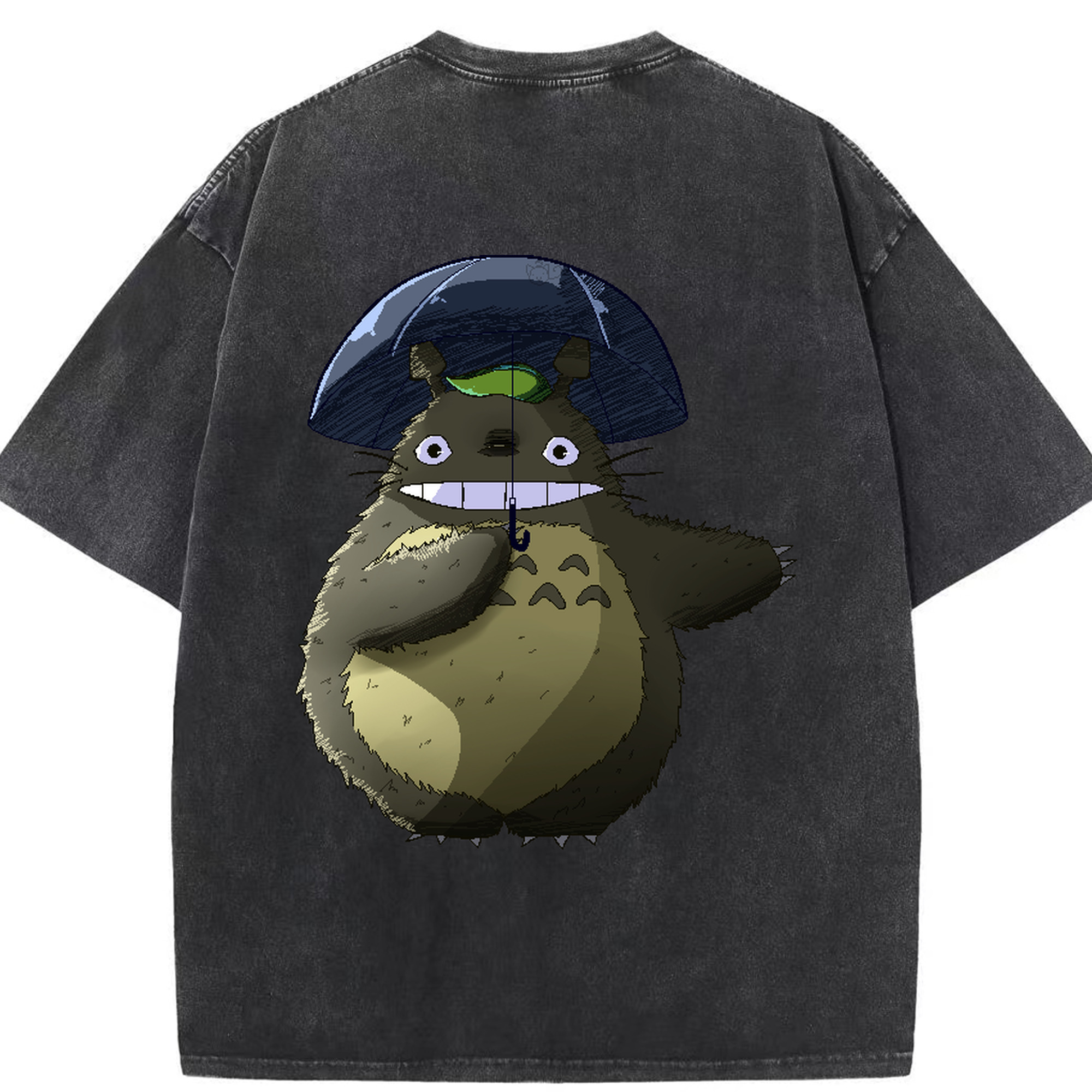 （画像用） となりのトトロ 草壁メイ 草壁サツキ My Neighbor Totoro Satsuki Kusakabe Mei Kusakabe 綿100% ヴィンテージ風 半袖Tシャツ（背面プリント）