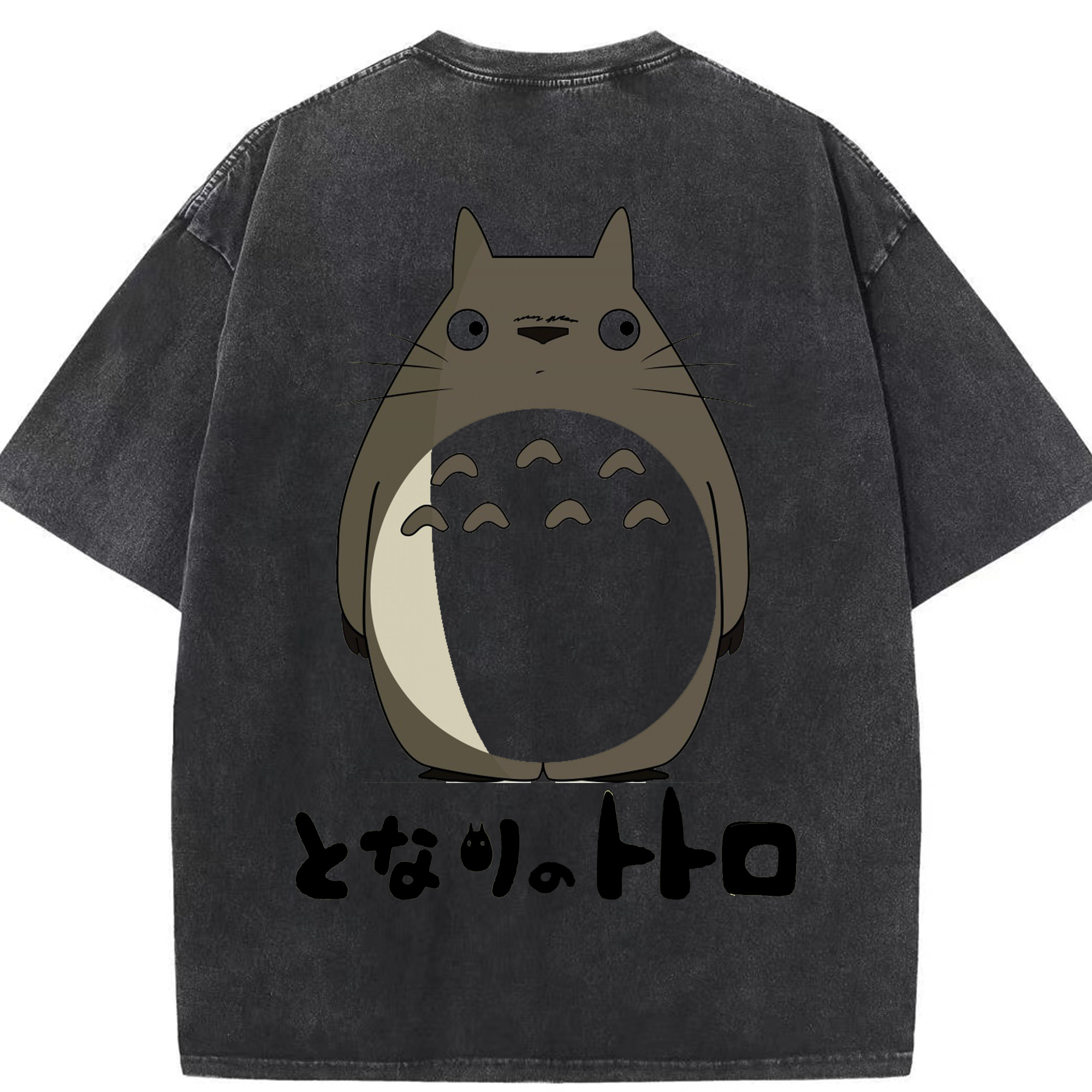 （画像用） となりのトトロ 草壁メイ 草壁サツキ My Neighbor Totoro Satsuki Kusakabe Mei Kusakabe 綿100% ヴィンテージ風 半袖Tシャツ（背面プリント）