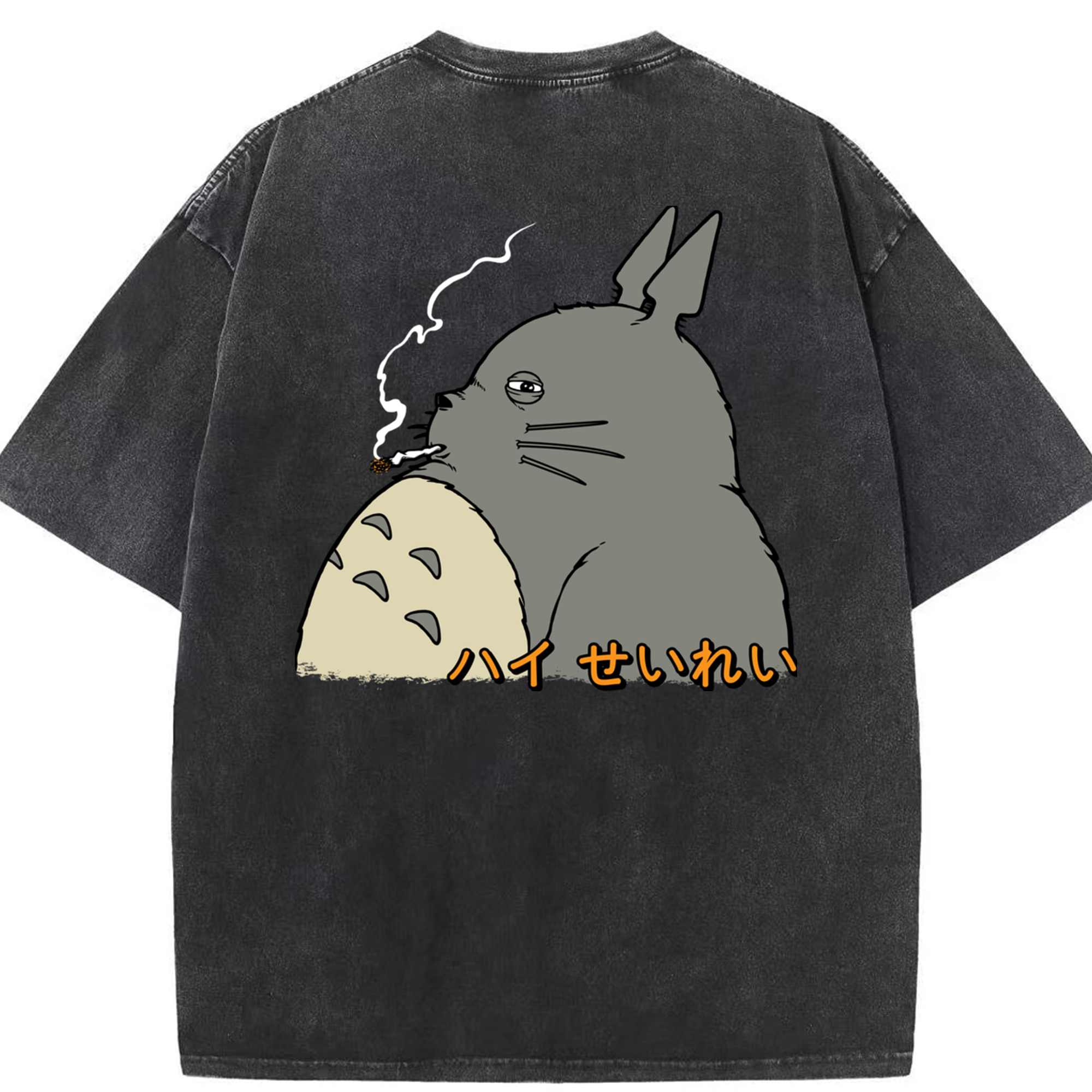 （画像用） となりのトトロ 草壁メイ 草壁サツキ My Neighbor Totoro Satsuki Kusakabe Mei Kusakabe 綿100% ヴィンテージ風 半袖Tシャツ（背面プリント）