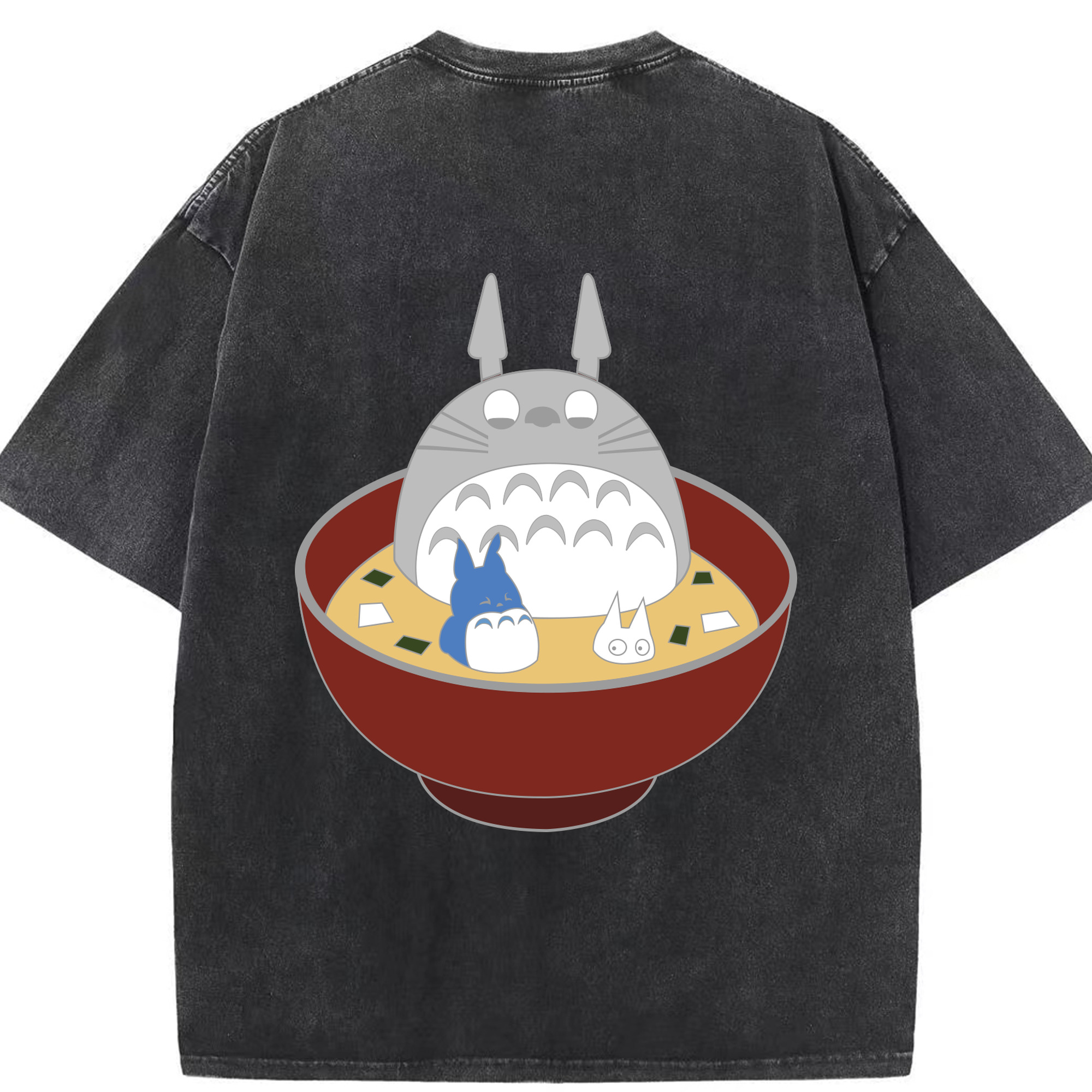（画像用） となりのトトロ 草壁メイ 草壁サツキ My Neighbor Totoro Satsuki Kusakabe Mei Kusakabe 綿100% ヴィンテージ風 半袖Tシャツ（背面プリント）