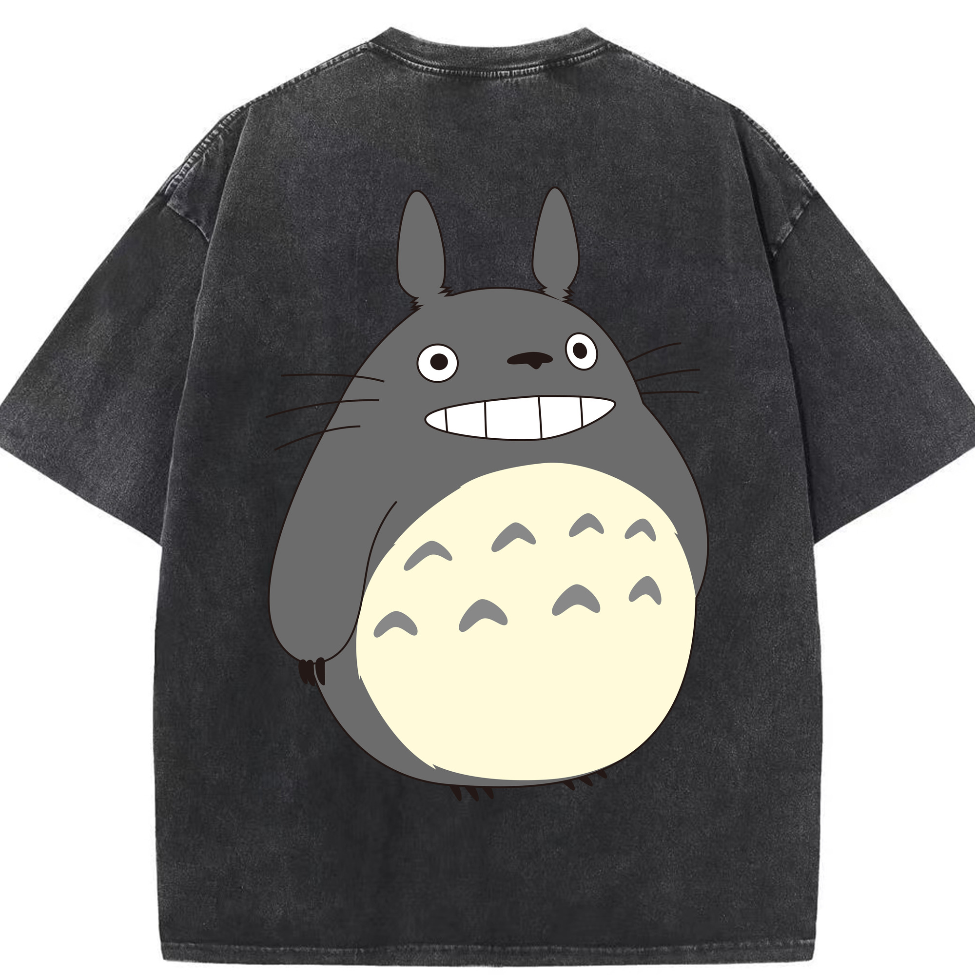 （画像用） となりのトトロ 草壁メイ 草壁サツキ My Neighbor Totoro Satsuki Kusakabe Mei Kusakabe 綿100% ヴィンテージ風 半袖Tシャツ（背面プリント）