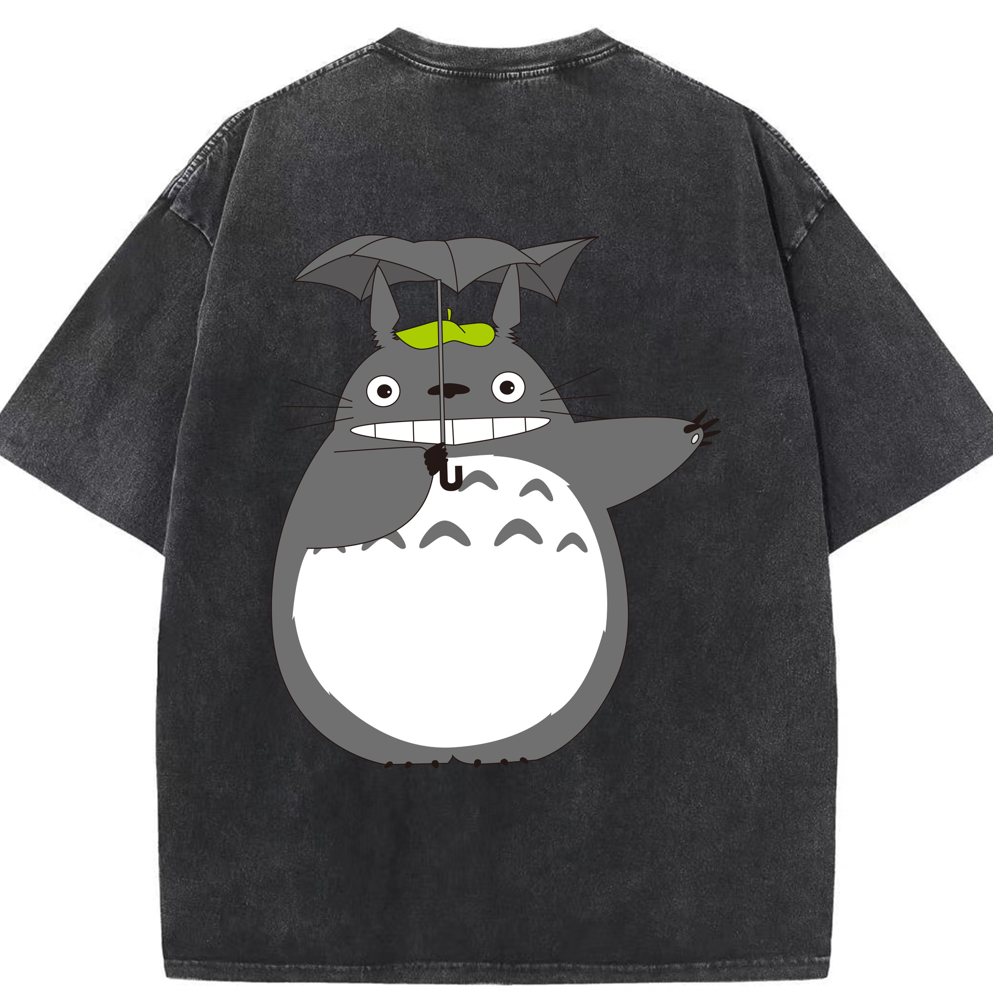 （画像用） となりのトトロ 草壁メイ 草壁サツキ My Neighbor Totoro Satsuki Kusakabe Mei Kusakabe 綿100% ヴィンテージ風 半袖Tシャツ（背面プリント）