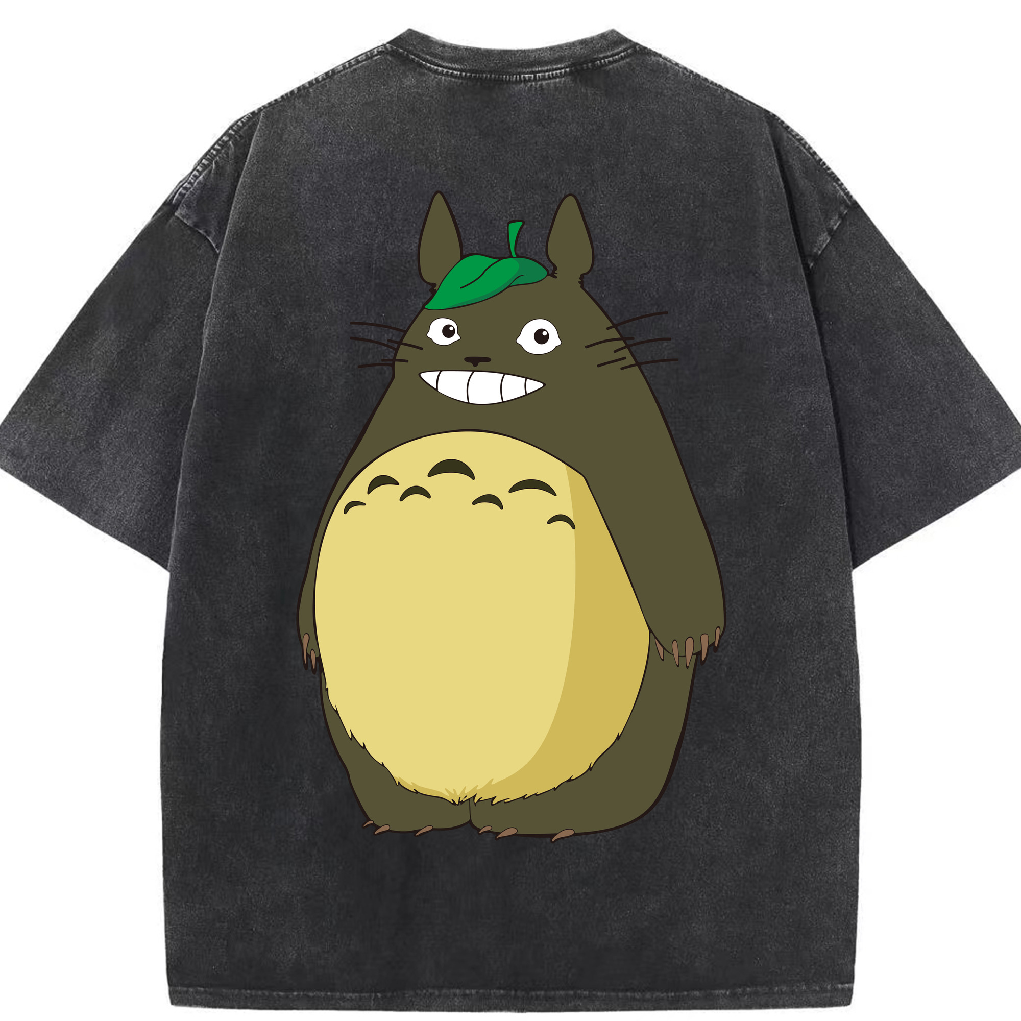 （画像用） となりのトトロ 草壁メイ 草壁サツキ My Neighbor Totoro Satsuki Kusakabe Mei Kusakabe 綿100% ヴィンテージ風 半袖Tシャツ（背面プリント）
