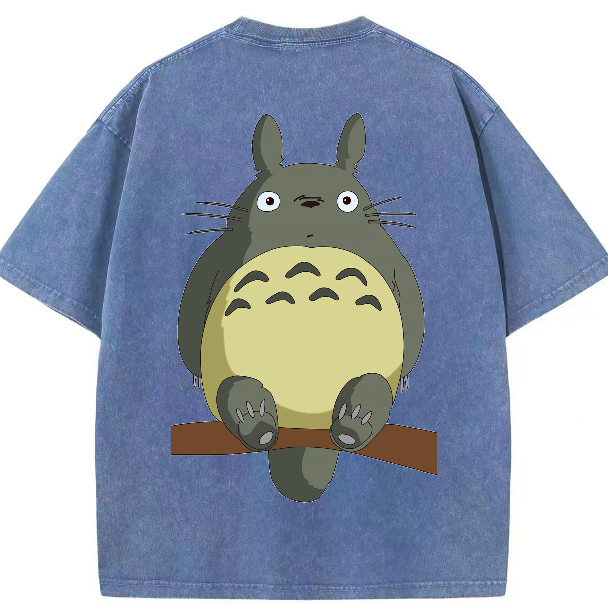 （画像用） となりのトトロ 草壁メイ 草壁サツキ My Neighbor Totoro Satsuki Kusakabe Mei Kusakabe 綿100% ヴィンテージ風 半袖Tシャツ（背面プリント）
