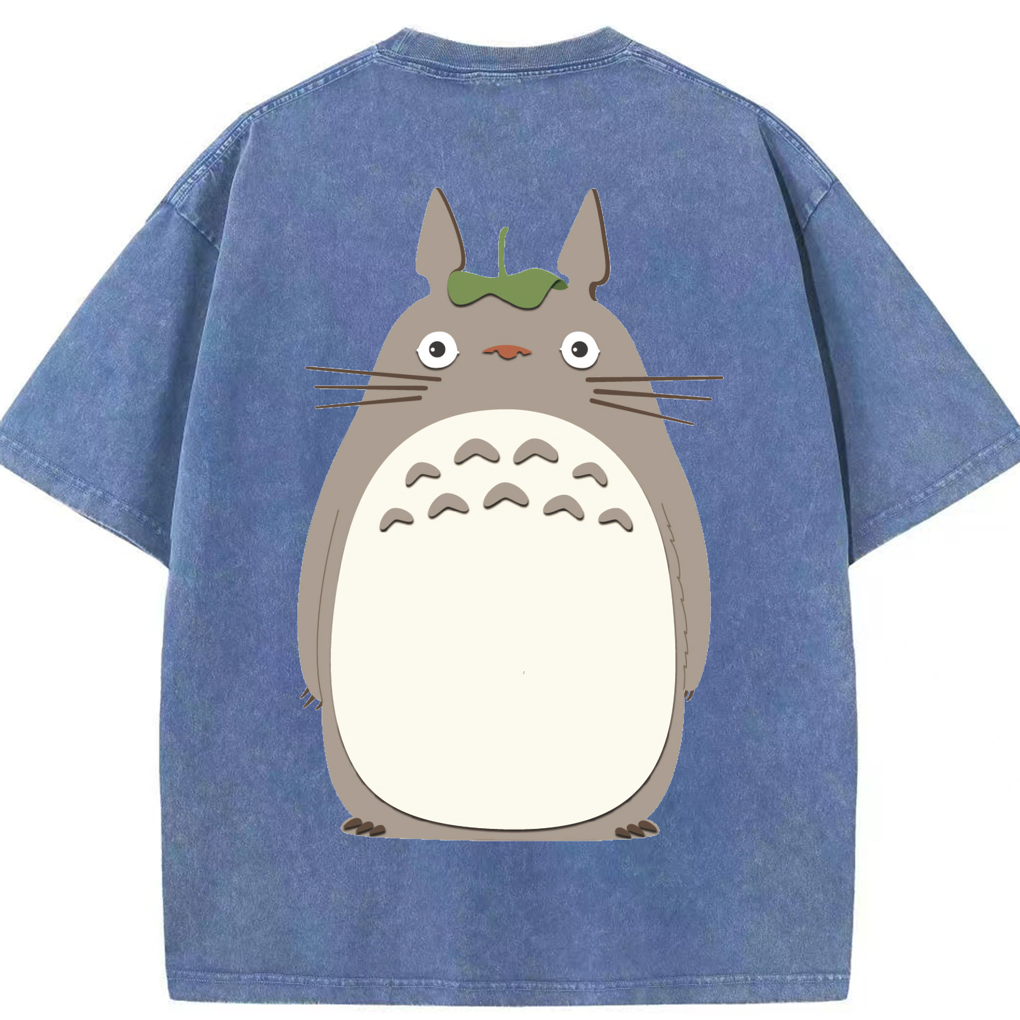 （画像用） となりのトトロ 草壁メイ 草壁サツキ My Neighbor Totoro Satsuki Kusakabe Mei Kusakabe 綿100% ヴィンテージ風 半袖Tシャツ（背面プリント）