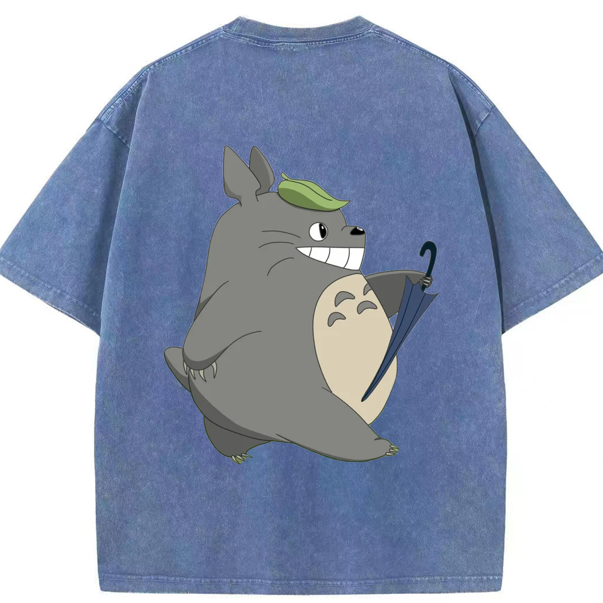 （画像用） となりのトトロ 草壁メイ 草壁サツキ My Neighbor Totoro Satsuki Kusakabe Mei Kusakabe 綿100% ヴィンテージ風 半袖Tシャツ（背面プリント）