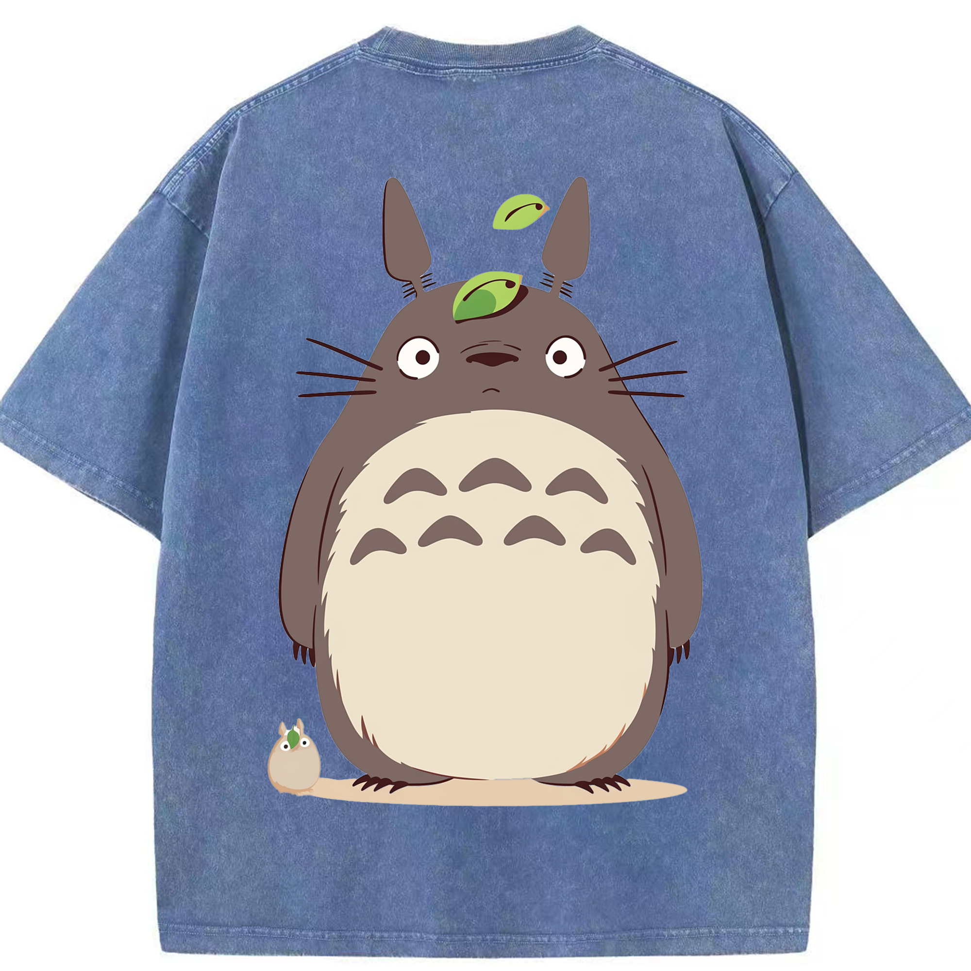 （画像用） となりのトトロ 草壁メイ 草壁サツキ My Neighbor Totoro Satsuki Kusakabe Mei Kusakabe 綿100% ヴィンテージ風 半袖Tシャツ（背面プリント）