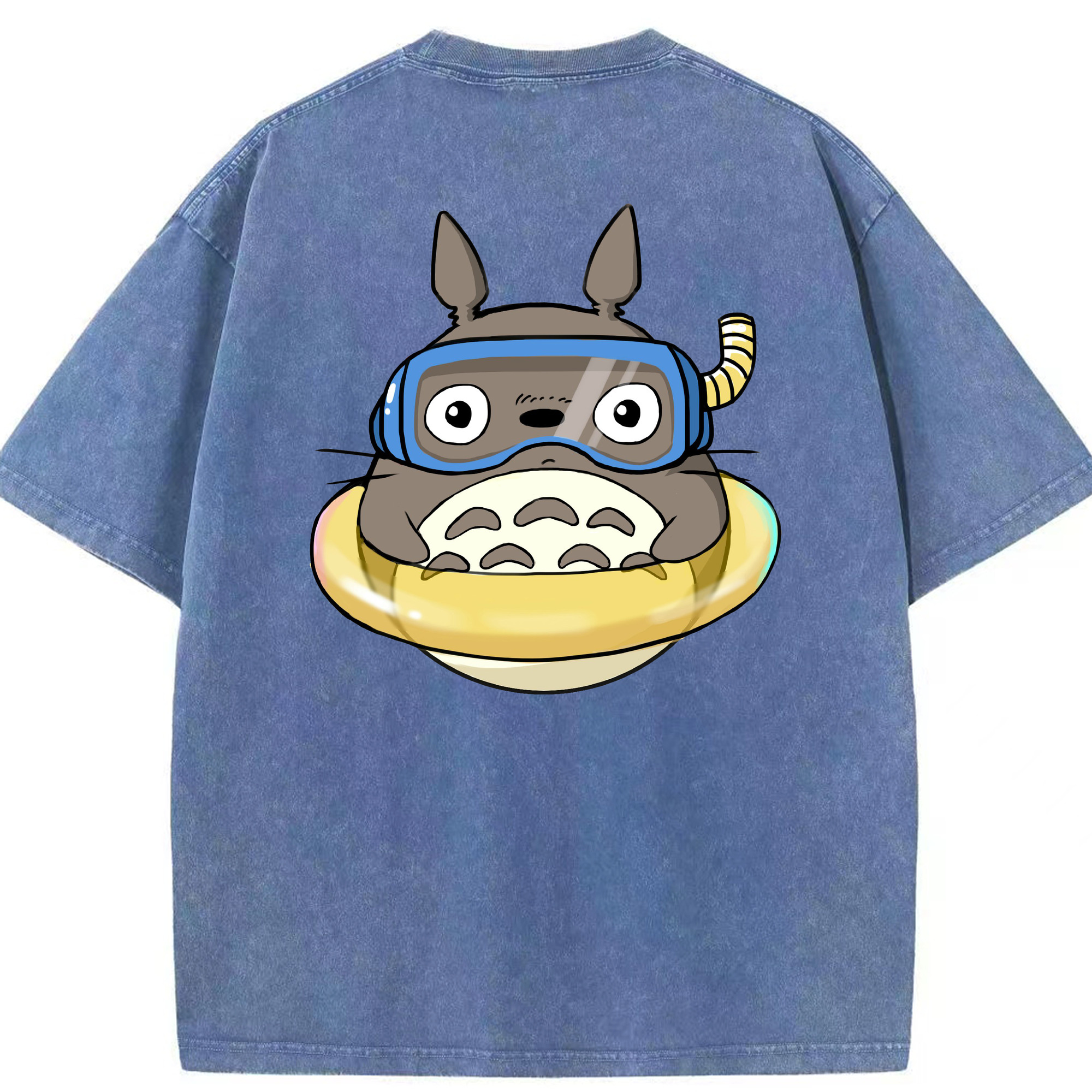 （画像用） となりのトトロ 草壁メイ 草壁サツキ My Neighbor Totoro Satsuki Kusakabe Mei Kusakabe 綿100% ヴィンテージ風 半袖Tシャツ（背面プリント）