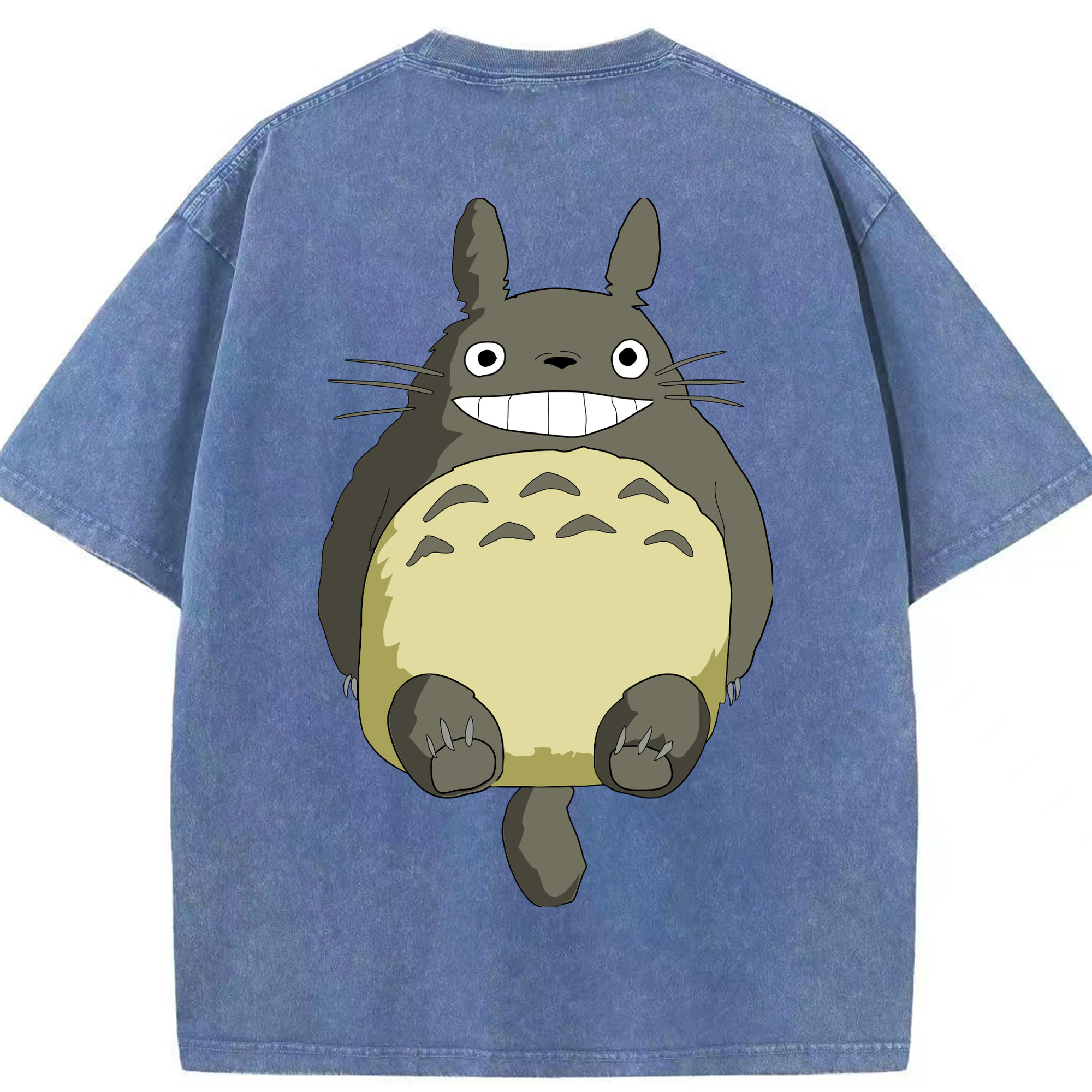 （画像用） となりのトトロ 草壁メイ 草壁サツキ My Neighbor Totoro Satsuki Kusakabe Mei Kusakabe 綿100% ヴィンテージ風 半袖Tシャツ（背面プリント）
