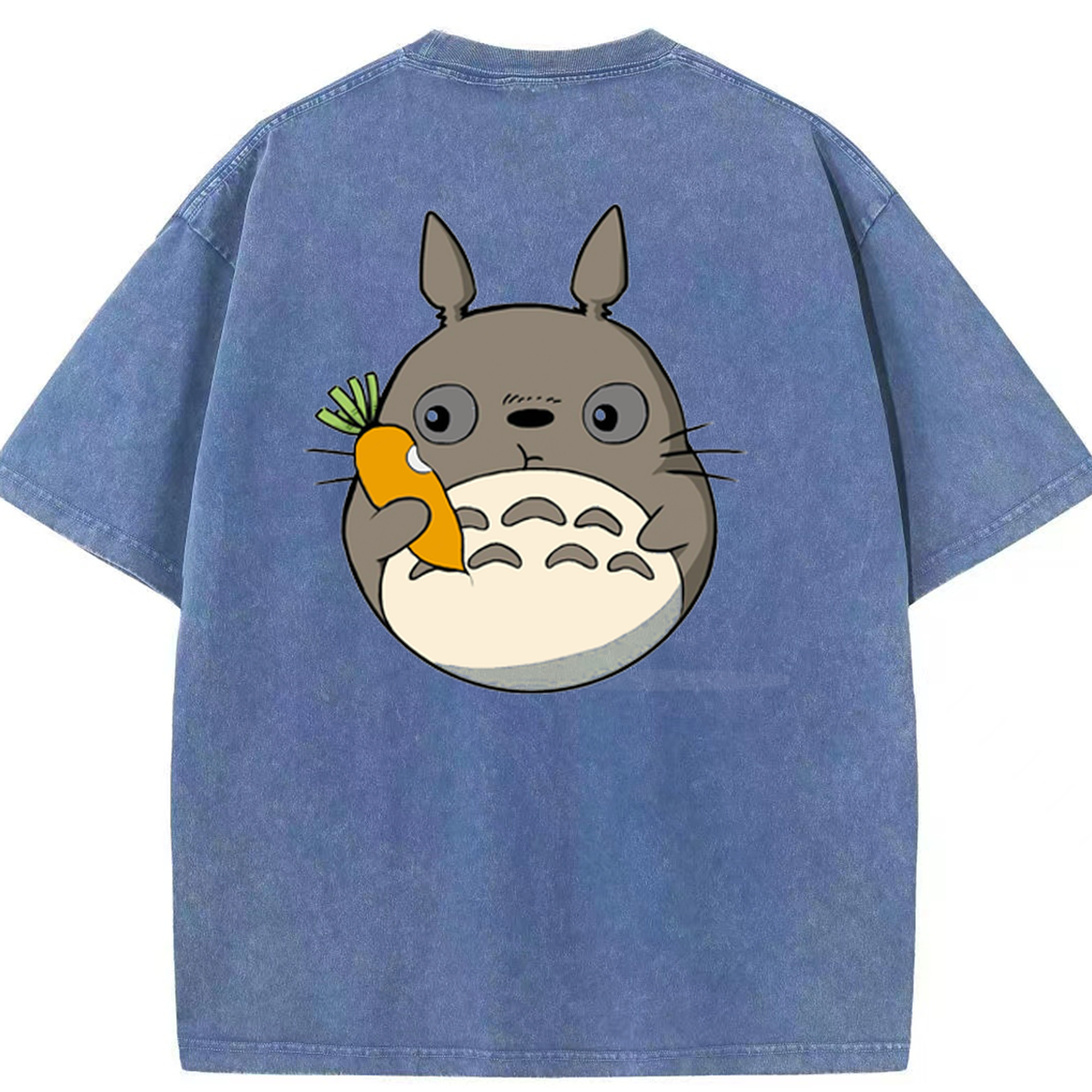 （画像用） となりのトトロ 草壁メイ 草壁サツキ My Neighbor Totoro Satsuki Kusakabe Mei Kusakabe 綿100% ヴィンテージ風 半袖Tシャツ（背面プリント）
