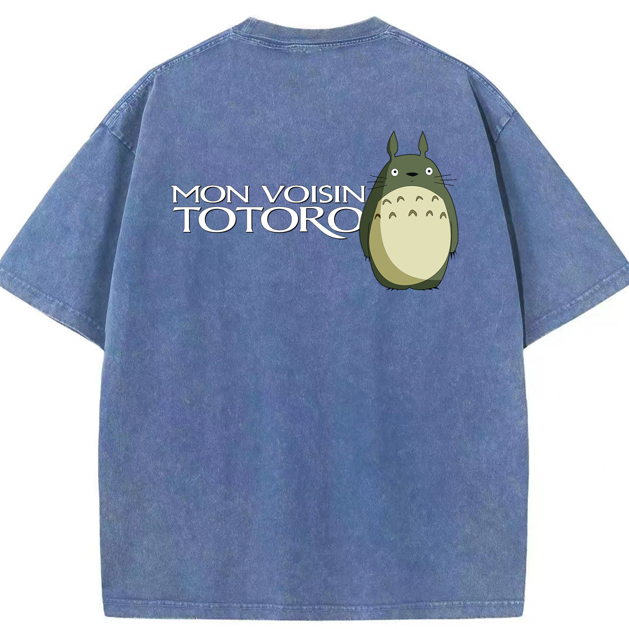 （画像用） となりのトトロ 草壁メイ 草壁サツキ My Neighbor Totoro Satsuki Kusakabe Mei Kusakabe 綿100% ヴィンテージ風 半袖Tシャツ（背面プリント）