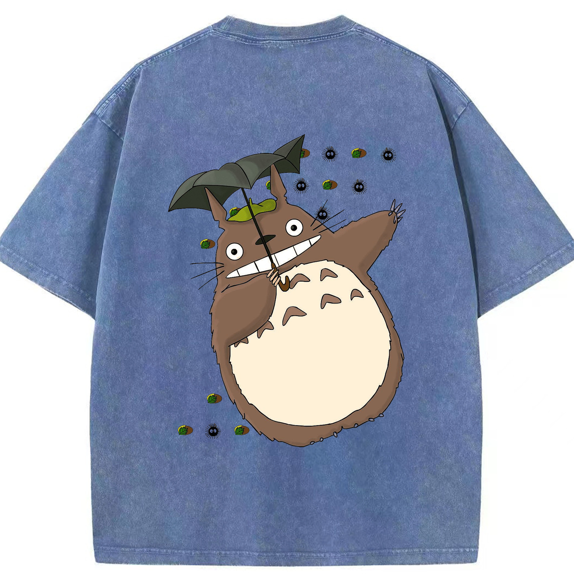 （画像用） となりのトトロ 草壁メイ 草壁サツキ My Neighbor Totoro Satsuki Kusakabe Mei Kusakabe 綿100% ヴィンテージ風 半袖Tシャツ（背面プリント）