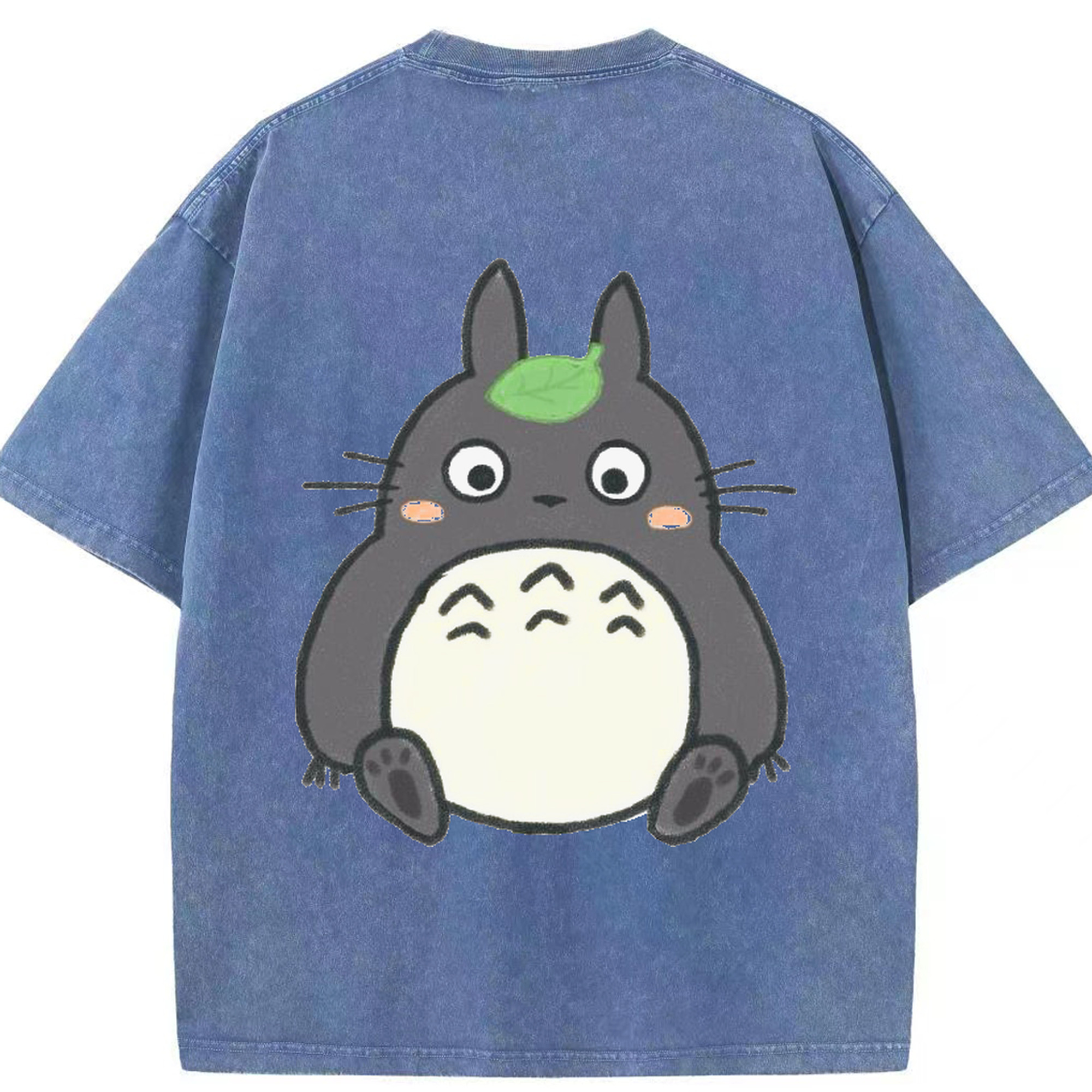 （画像用） となりのトトロ 草壁メイ 草壁サツキ My Neighbor Totoro Satsuki Kusakabe Mei Kusakabe 綿100% ヴィンテージ風 半袖Tシャツ（背面プリント）