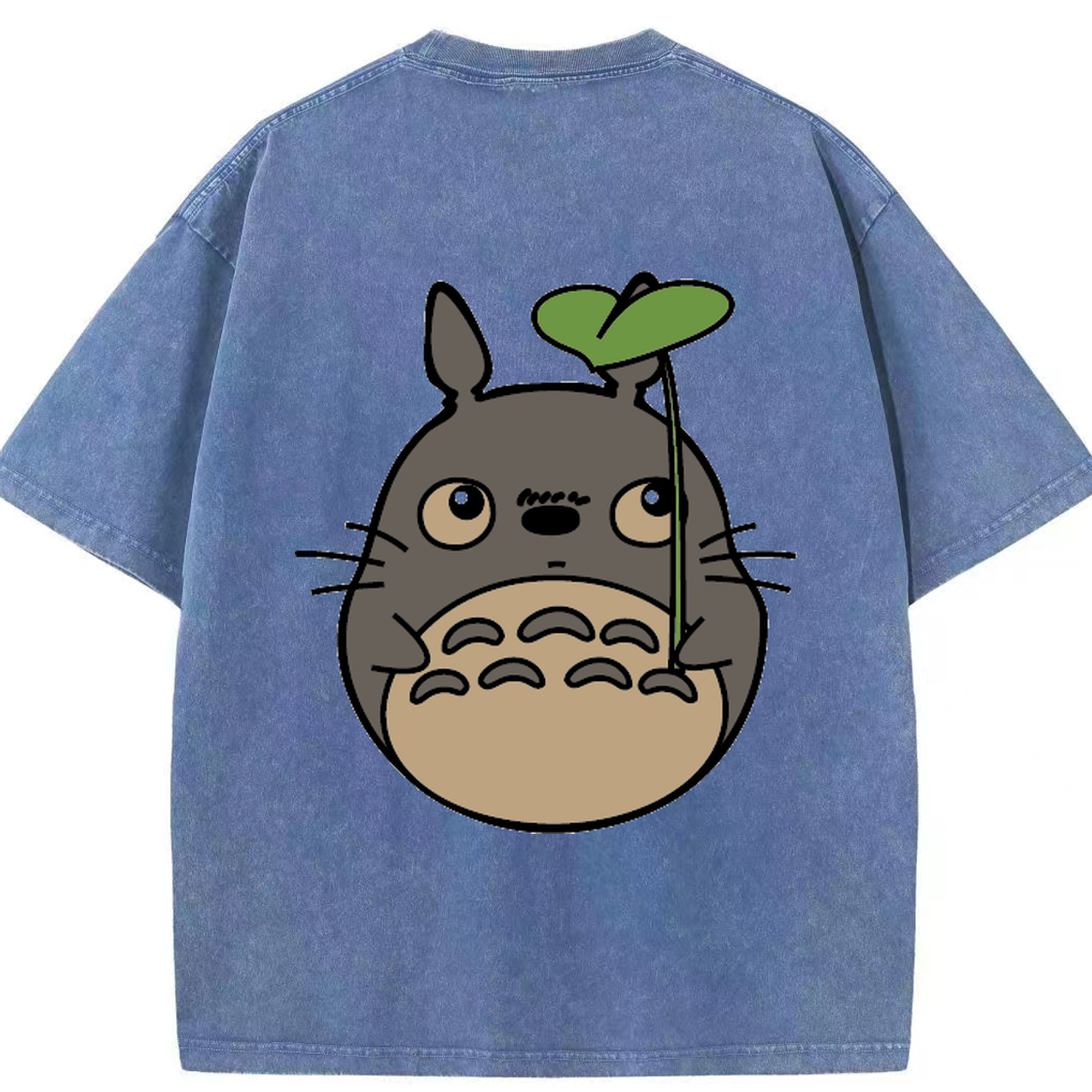 （画像用） となりのトトロ 草壁メイ 草壁サツキ My Neighbor Totoro Satsuki Kusakabe Mei Kusakabe 綿100% ヴィンテージ風 半袖Tシャツ（背面プリント）