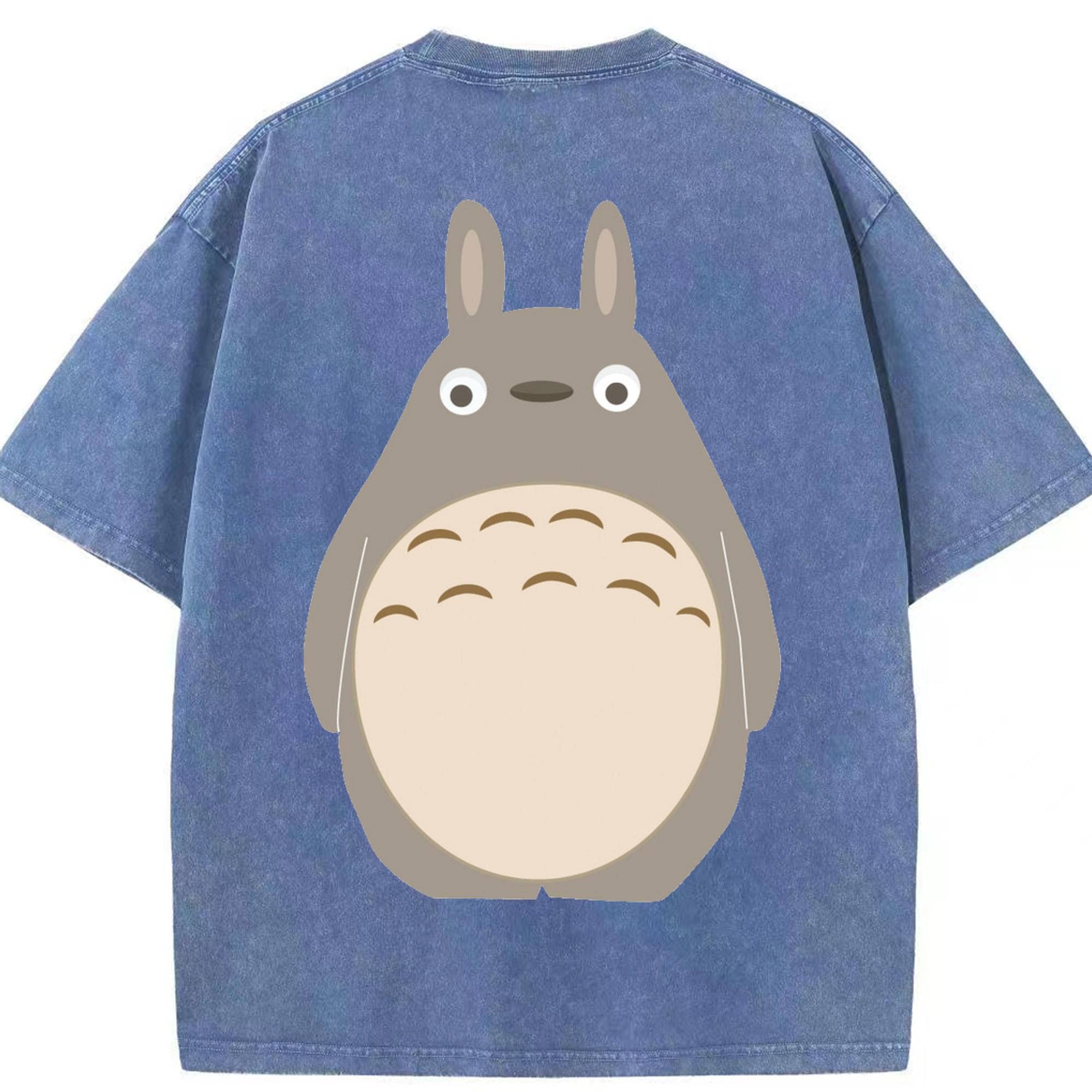 （画像用） となりのトトロ 草壁メイ 草壁サツキ My Neighbor Totoro Satsuki Kusakabe Mei Kusakabe 綿100% ヴィンテージ風 半袖Tシャツ（背面プリント）