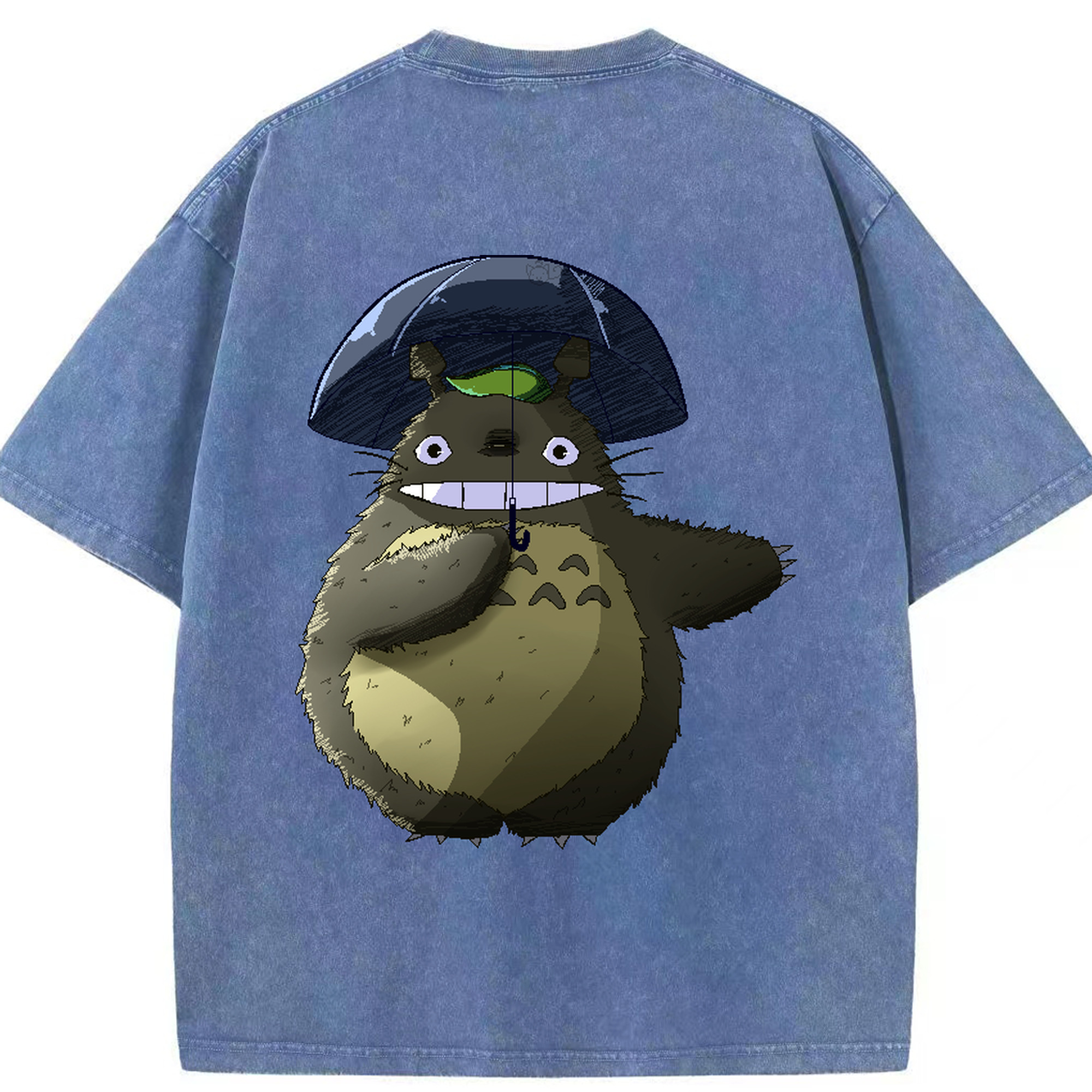 （画像用） となりのトトロ 草壁メイ 草壁サツキ My Neighbor Totoro Satsuki Kusakabe Mei Kusakabe 綿100% ヴィンテージ風 半袖Tシャツ（背面プリント）