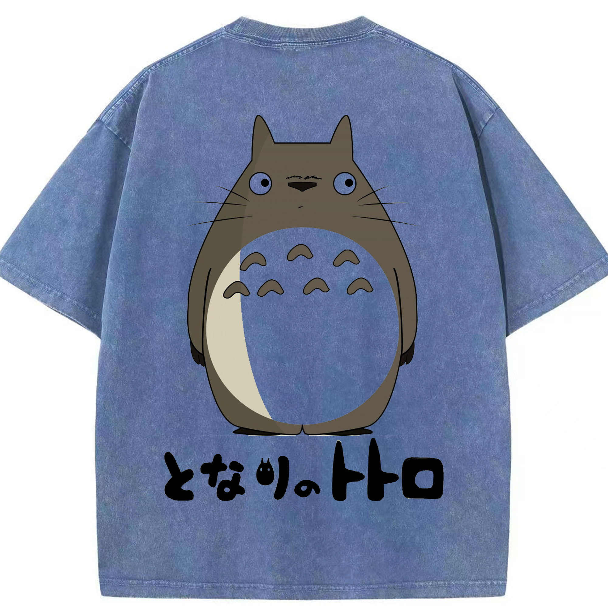 （画像用） となりのトトロ 草壁メイ 草壁サツキ My Neighbor Totoro Satsuki Kusakabe Mei Kusakabe 綿100% ヴィンテージ風 半袖Tシャツ（背面プリント）