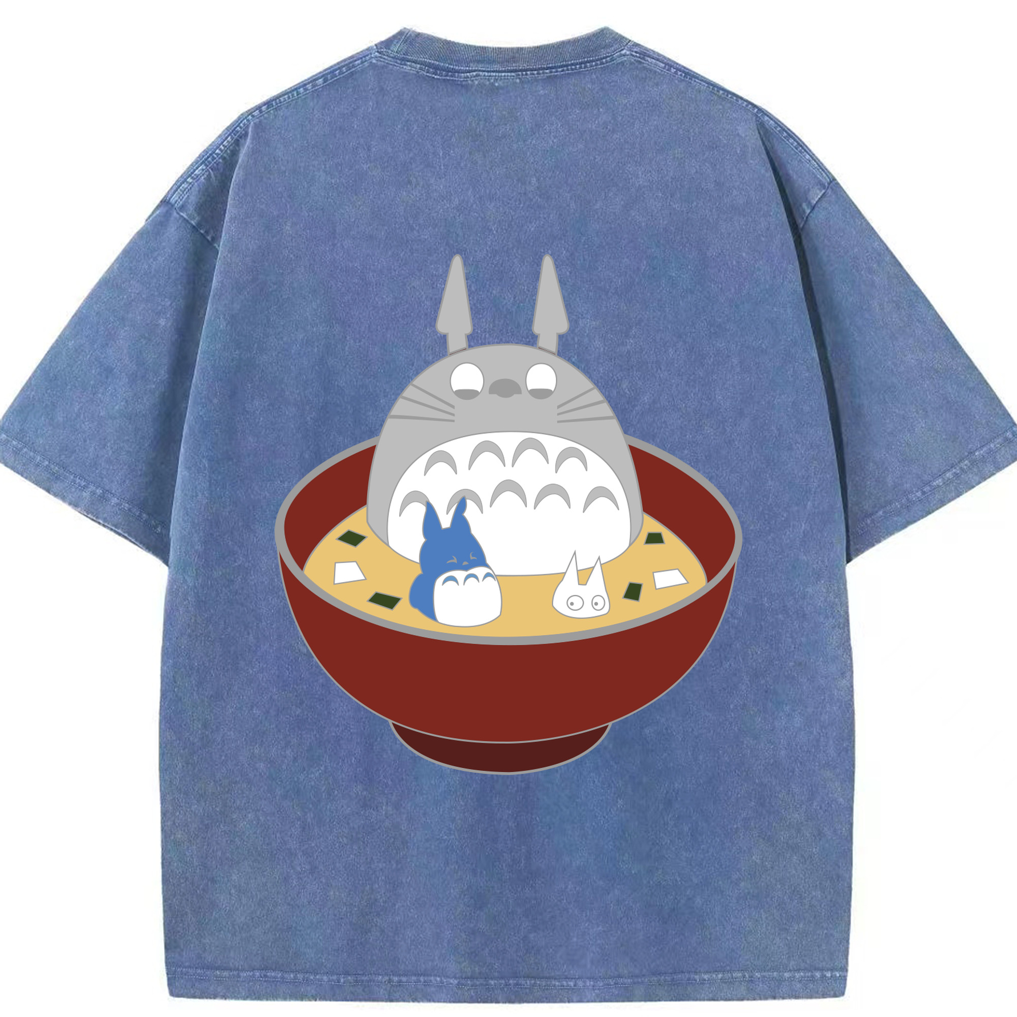 （画像用） となりのトトロ 草壁メイ 草壁サツキ My Neighbor Totoro Satsuki Kusakabe Mei Kusakabe 綿100% ヴィンテージ風 半袖Tシャツ（背面プリント）