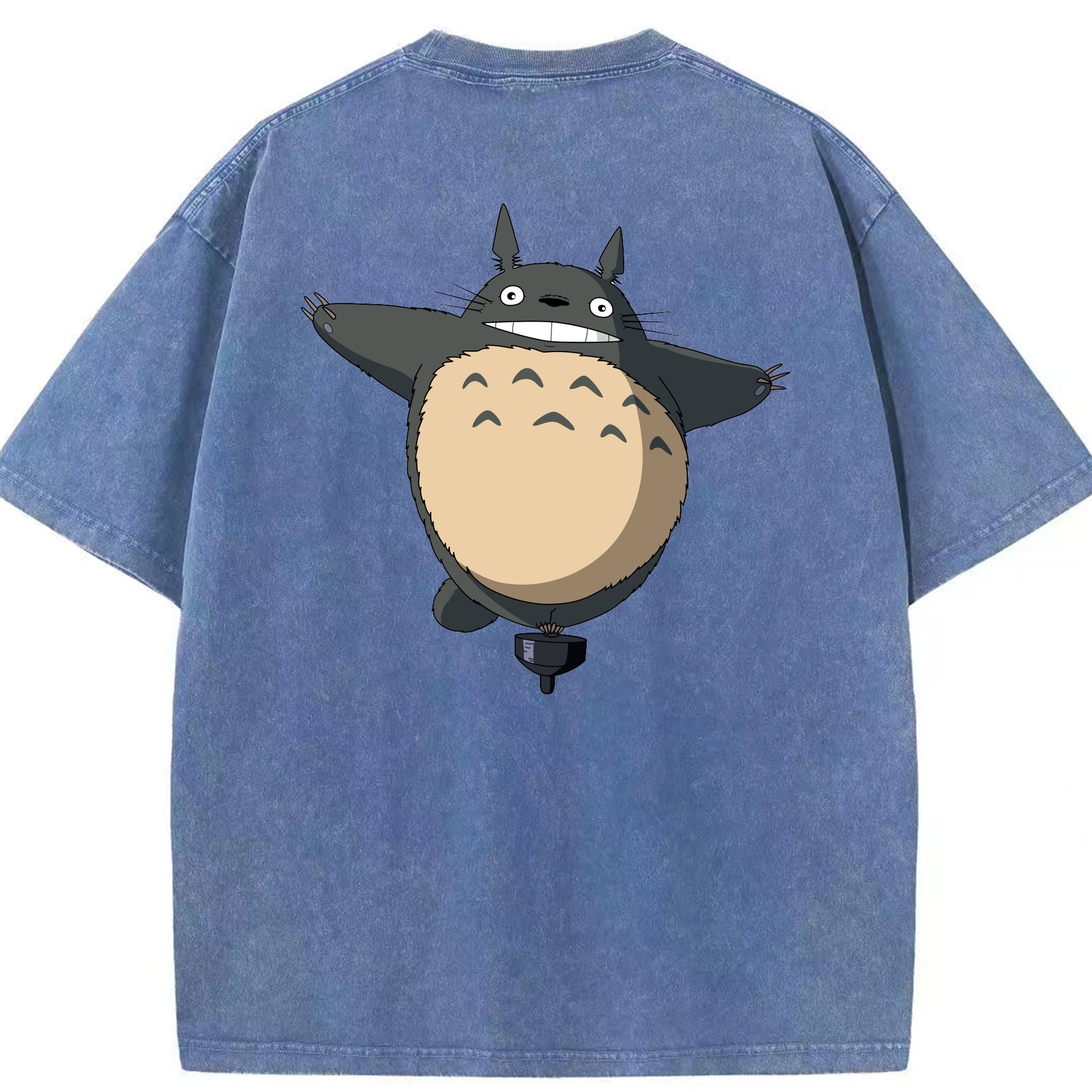 （画像用） となりのトトロ 草壁メイ 草壁サツキ My Neighbor Totoro Satsuki Kusakabe Mei Kusakabe 綿100% ヴィンテージ風 半袖Tシャツ（背面プリント）