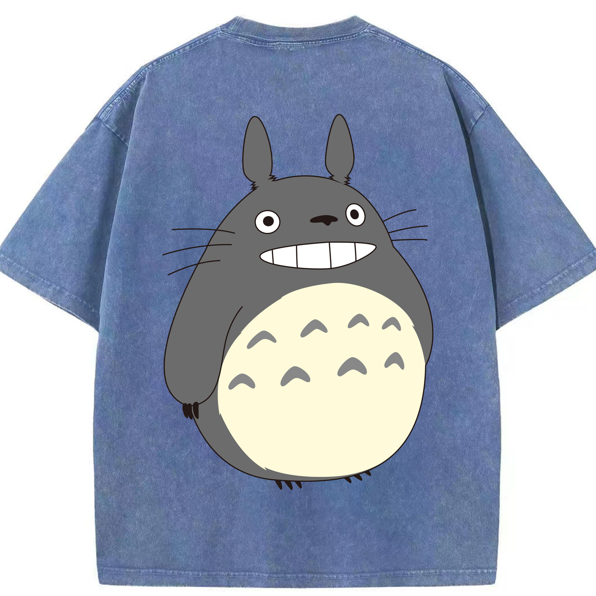 （画像用） となりのトトロ 草壁メイ 草壁サツキ My Neighbor Totoro Satsuki Kusakabe Mei Kusakabe 綿100% ヴィンテージ風 半袖Tシャツ（背面プリント）