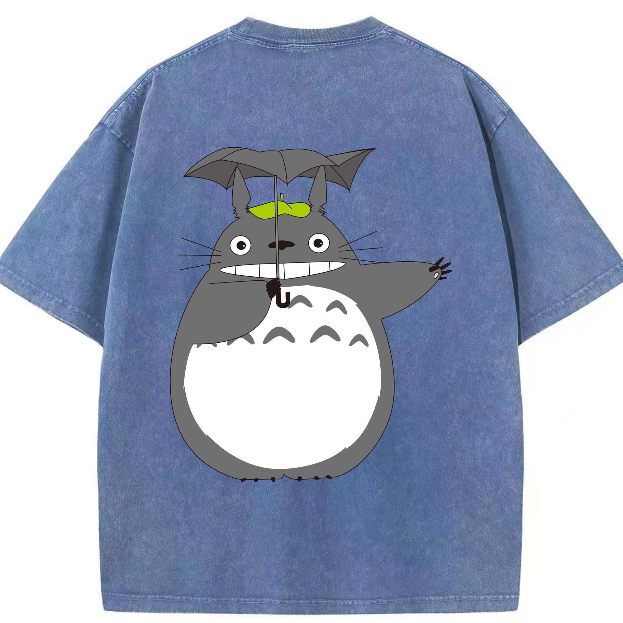 （画像用） となりのトトロ 草壁メイ 草壁サツキ My Neighbor Totoro Satsuki Kusakabe Mei Kusakabe 綿100% ヴィンテージ風 半袖Tシャツ（背面プリント）