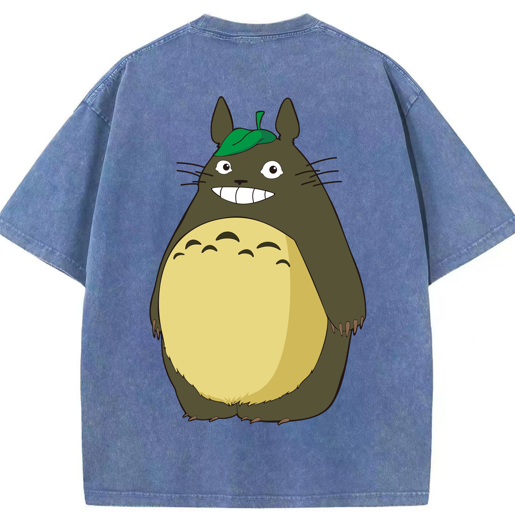 （画像用） となりのトトロ 草壁メイ 草壁サツキ My Neighbor Totoro Satsuki Kusakabe Mei Kusakabe 綿100% ヴィンテージ風 半袖Tシャツ（背面プリント）