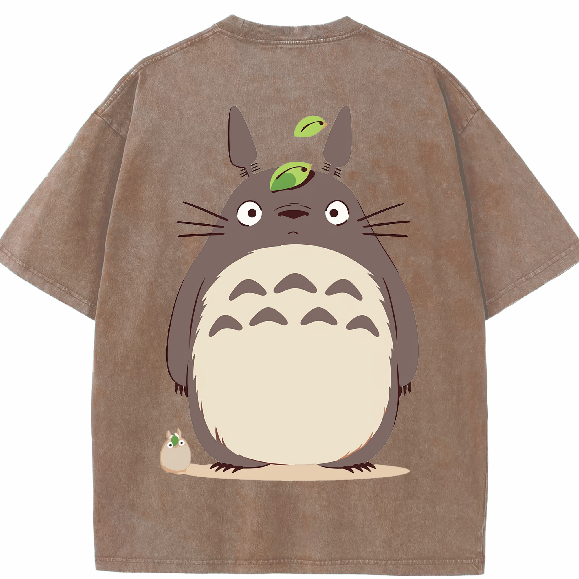 （画像用） となりのトトロ 草壁メイ 草壁サツキ My Neighbor Totoro Satsuki Kusakabe Mei Kusakabe 綿100% ヴィンテージ風 半袖Tシャツ（背面プリント）