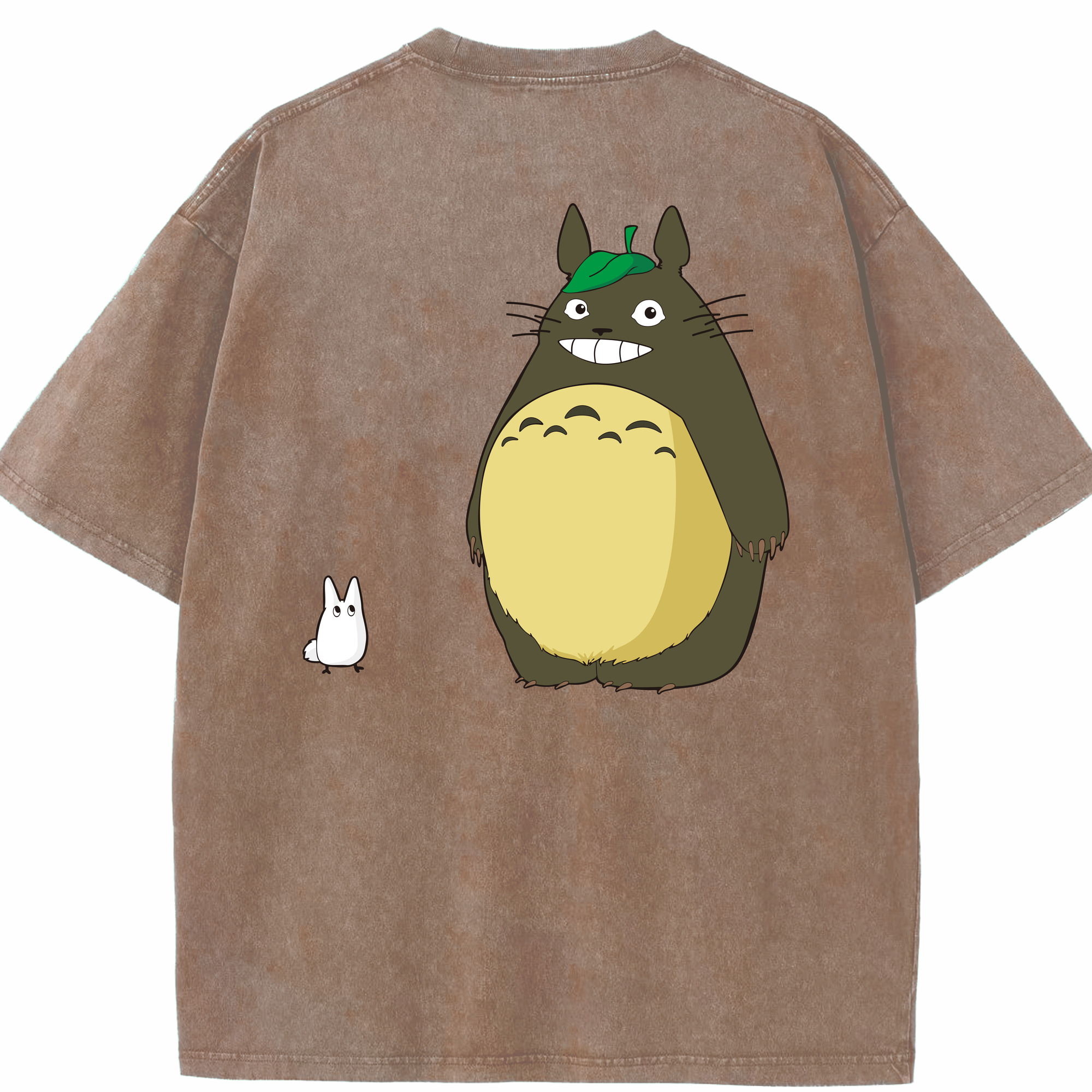 （画像用） となりのトトロ 草壁メイ 草壁サツキ My Neighbor Totoro Satsuki Kusakabe Mei Kusakabe 綿100% ヴィンテージ風 半袖Tシャツ（背面プリント）