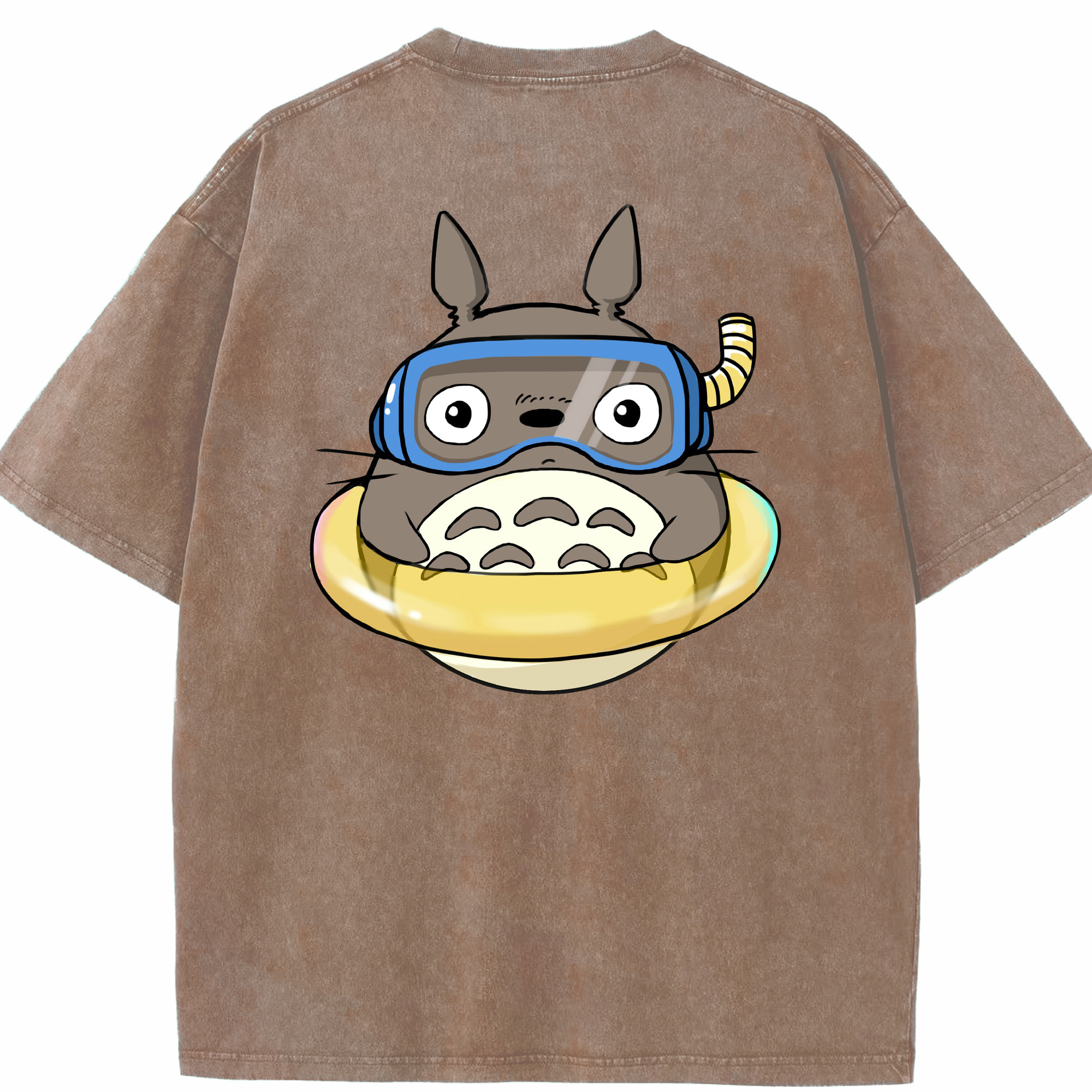 （画像用） となりのトトロ 草壁メイ 草壁サツキ My Neighbor Totoro Satsuki Kusakabe Mei Kusakabe 綿100% ヴィンテージ風 半袖Tシャツ（背面プリント）
