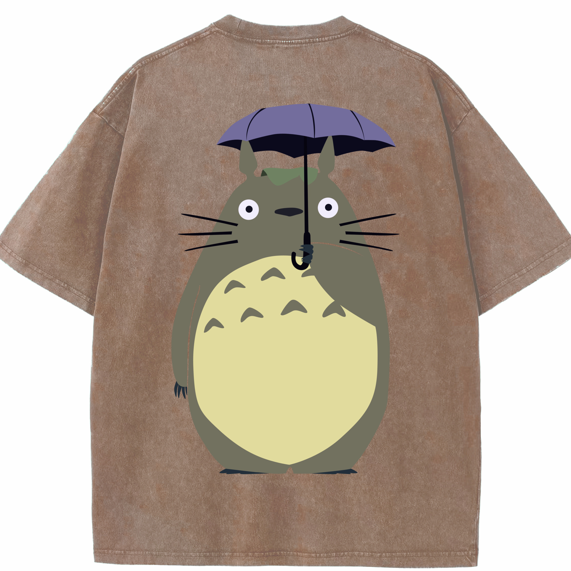 （画像用） となりのトトロ 草壁メイ 草壁サツキ My Neighbor Totoro Satsuki Kusakabe Mei Kusakabe 綿100% ヴィンテージ風 半袖Tシャツ（背面プリント）