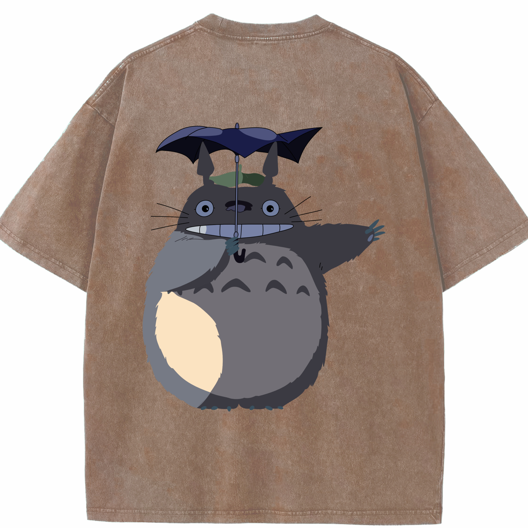 （画像用） となりのトトロ 草壁メイ 草壁サツキ My Neighbor Totoro Satsuki Kusakabe Mei Kusakabe 綿100% ヴィンテージ風 半袖Tシャツ（背面プリント）