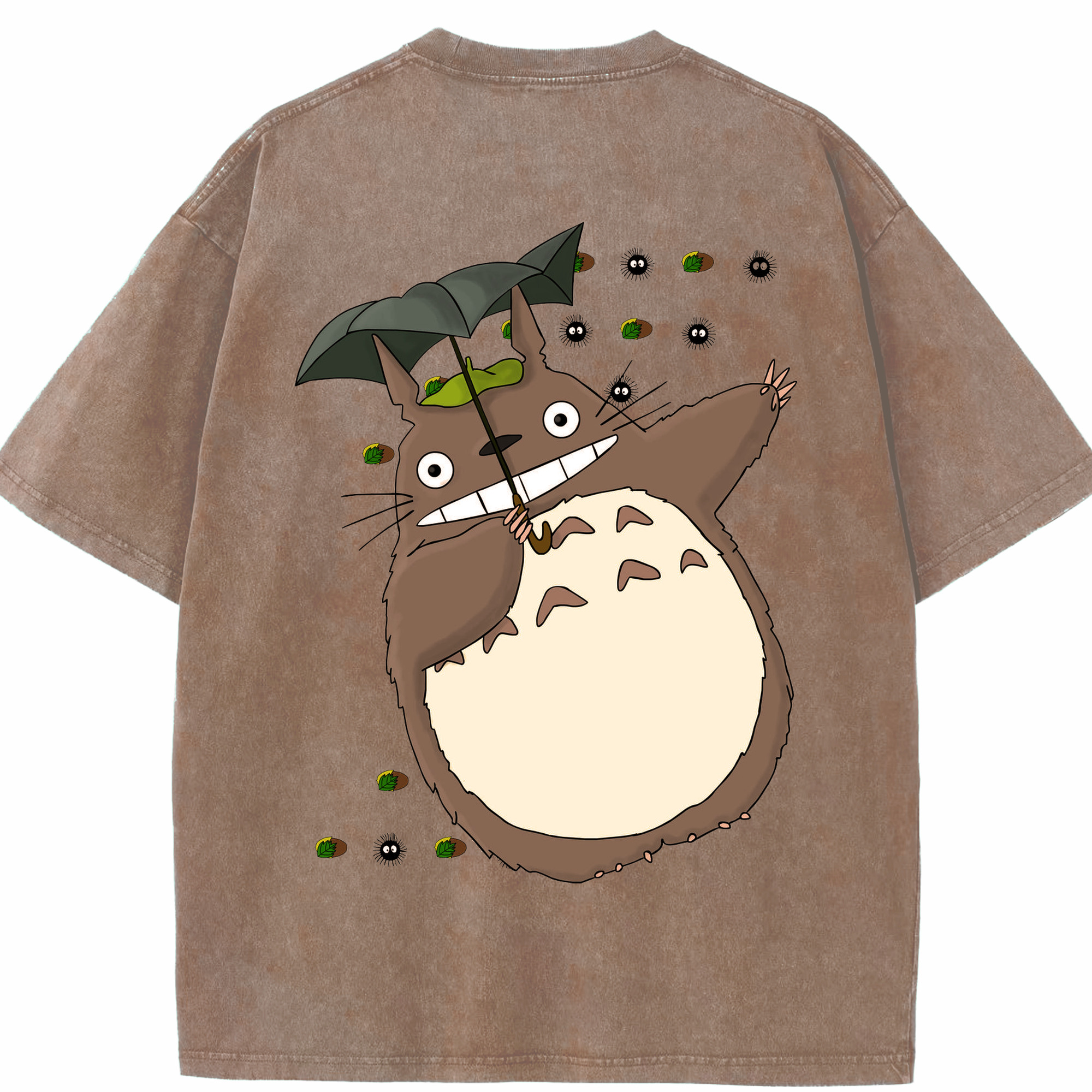 （画像用） となりのトトロ 草壁メイ 草壁サツキ My Neighbor Totoro Satsuki Kusakabe Mei Kusakabe 綿100% ヴィンテージ風 半袖Tシャツ（背面プリント）