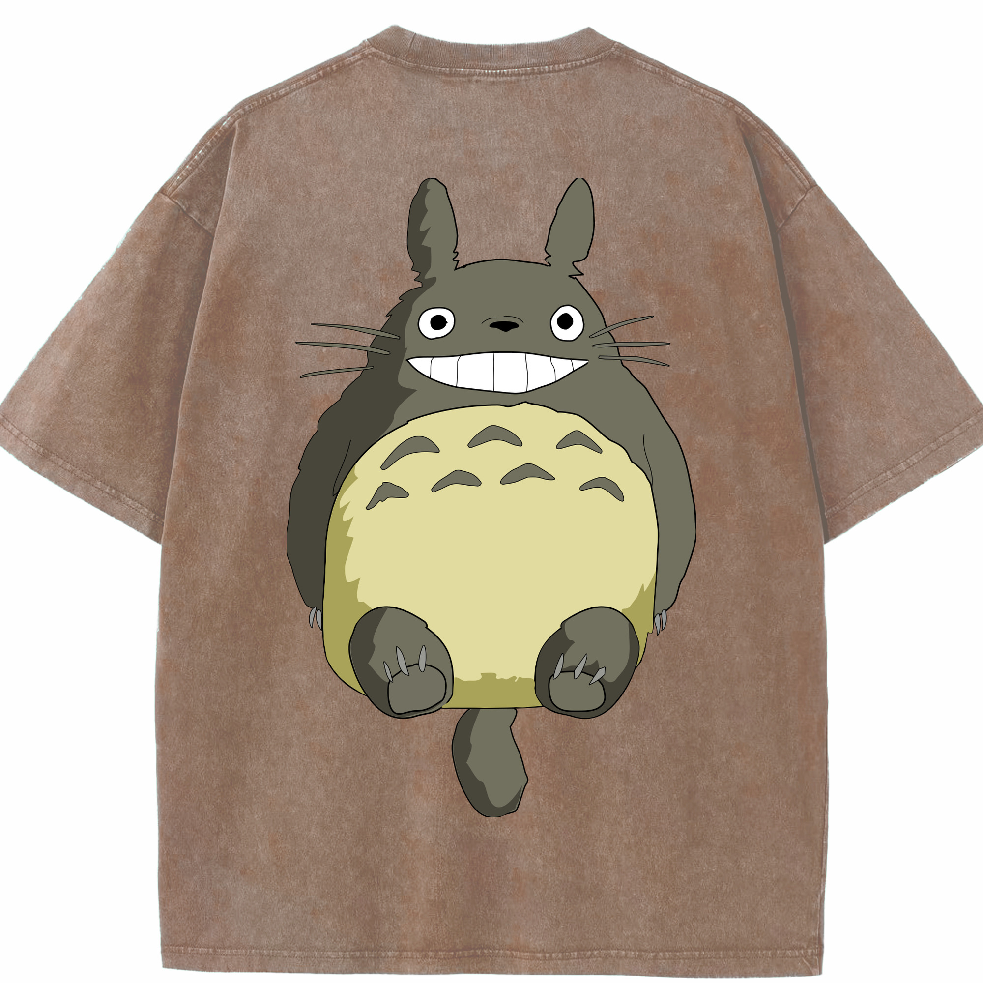 （画像用） となりのトトロ 草壁メイ 草壁サツキ My Neighbor Totoro Satsuki Kusakabe Mei Kusakabe 綿100% ヴィンテージ風 半袖Tシャツ（背面プリント）