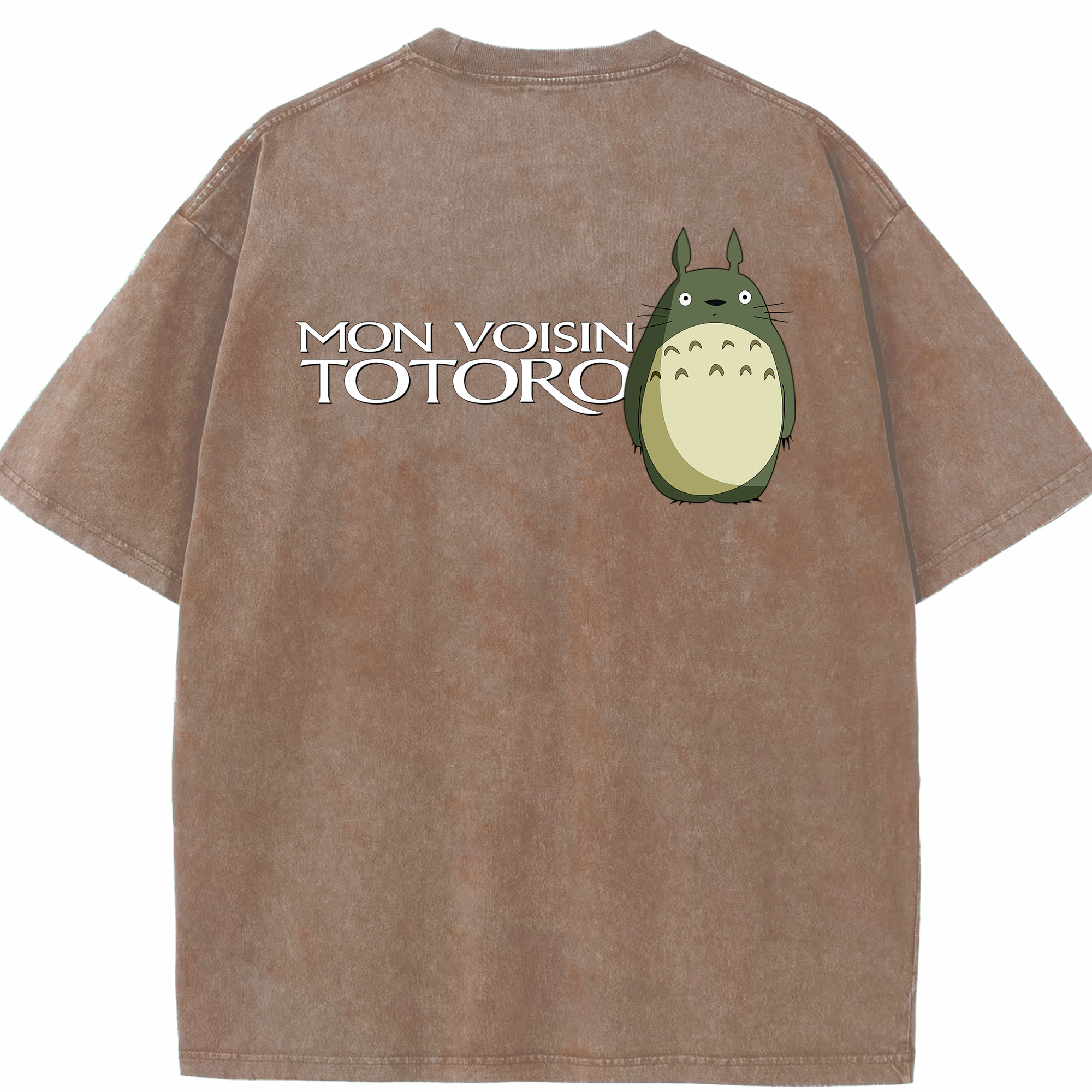 （画像用） となりのトトロ 草壁メイ 草壁サツキ My Neighbor Totoro Satsuki Kusakabe Mei Kusakabe 綿100% ヴィンテージ風 半袖Tシャツ（背面プリント）