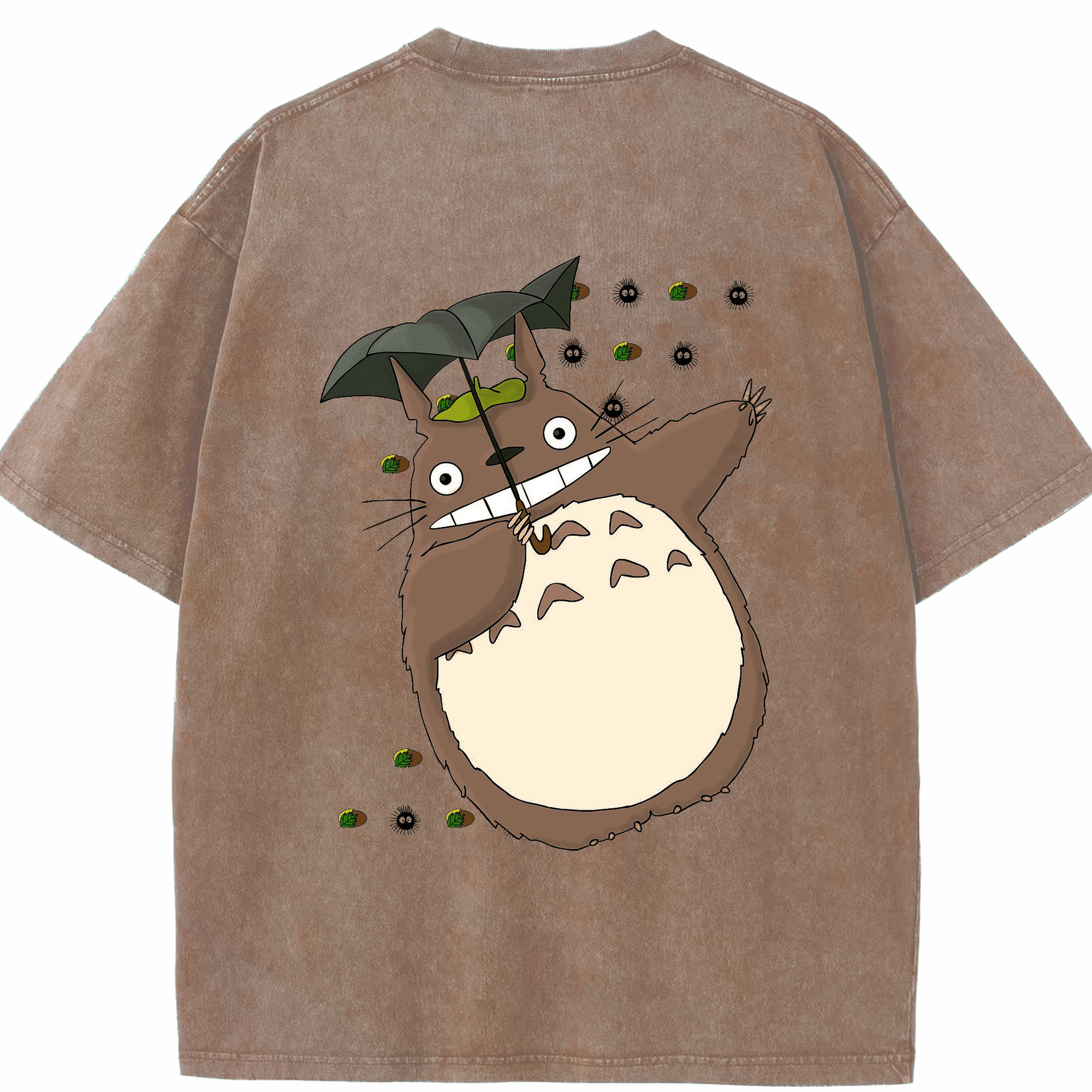 （画像用） となりのトトロ 草壁メイ 草壁サツキ My Neighbor Totoro Satsuki Kusakabe Mei Kusakabe 綿100% ヴィンテージ風 半袖Tシャツ（背面プリント）
