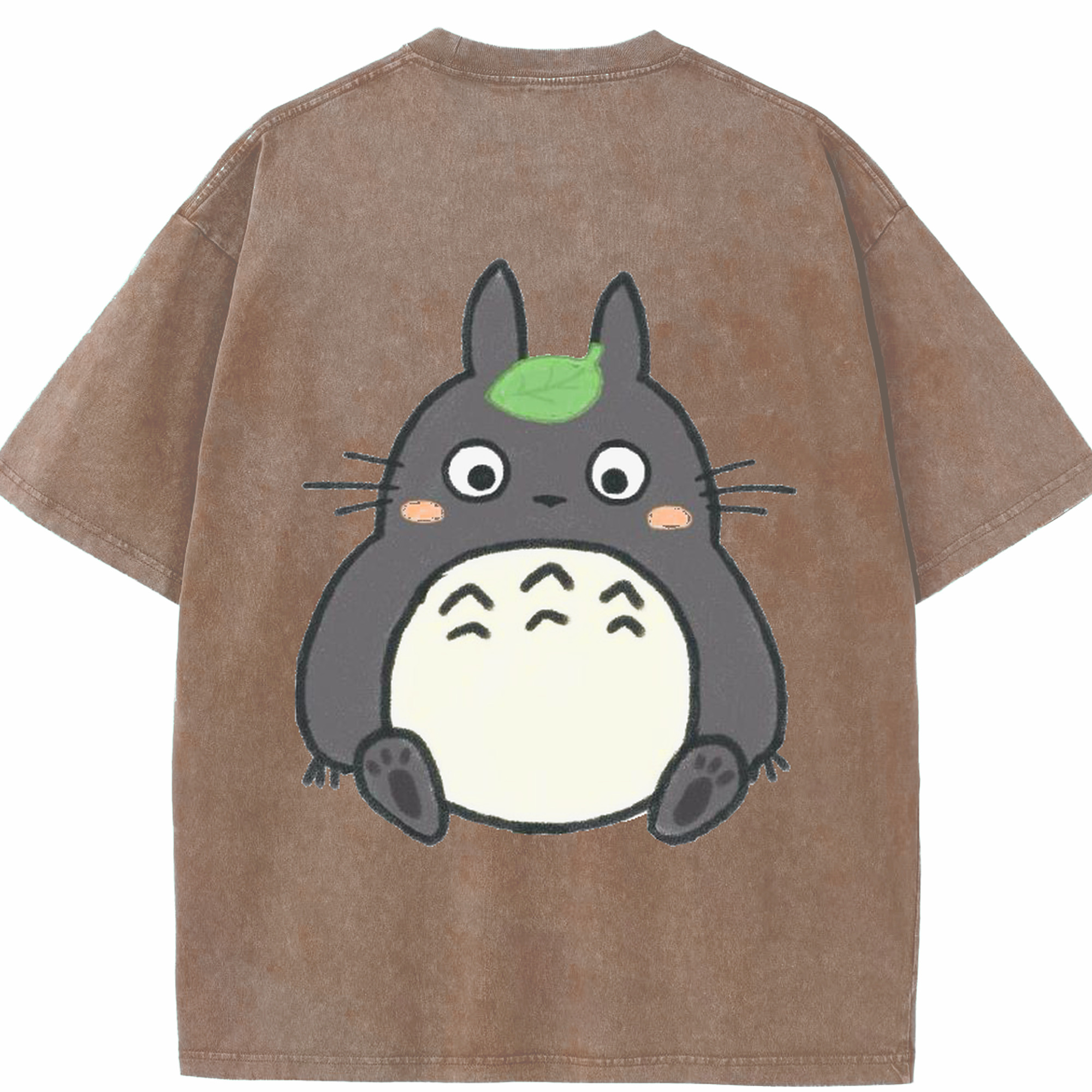 （画像用） となりのトトロ 草壁メイ 草壁サツキ My Neighbor Totoro Satsuki Kusakabe Mei Kusakabe 綿100% ヴィンテージ風 半袖Tシャツ（背面プリント）