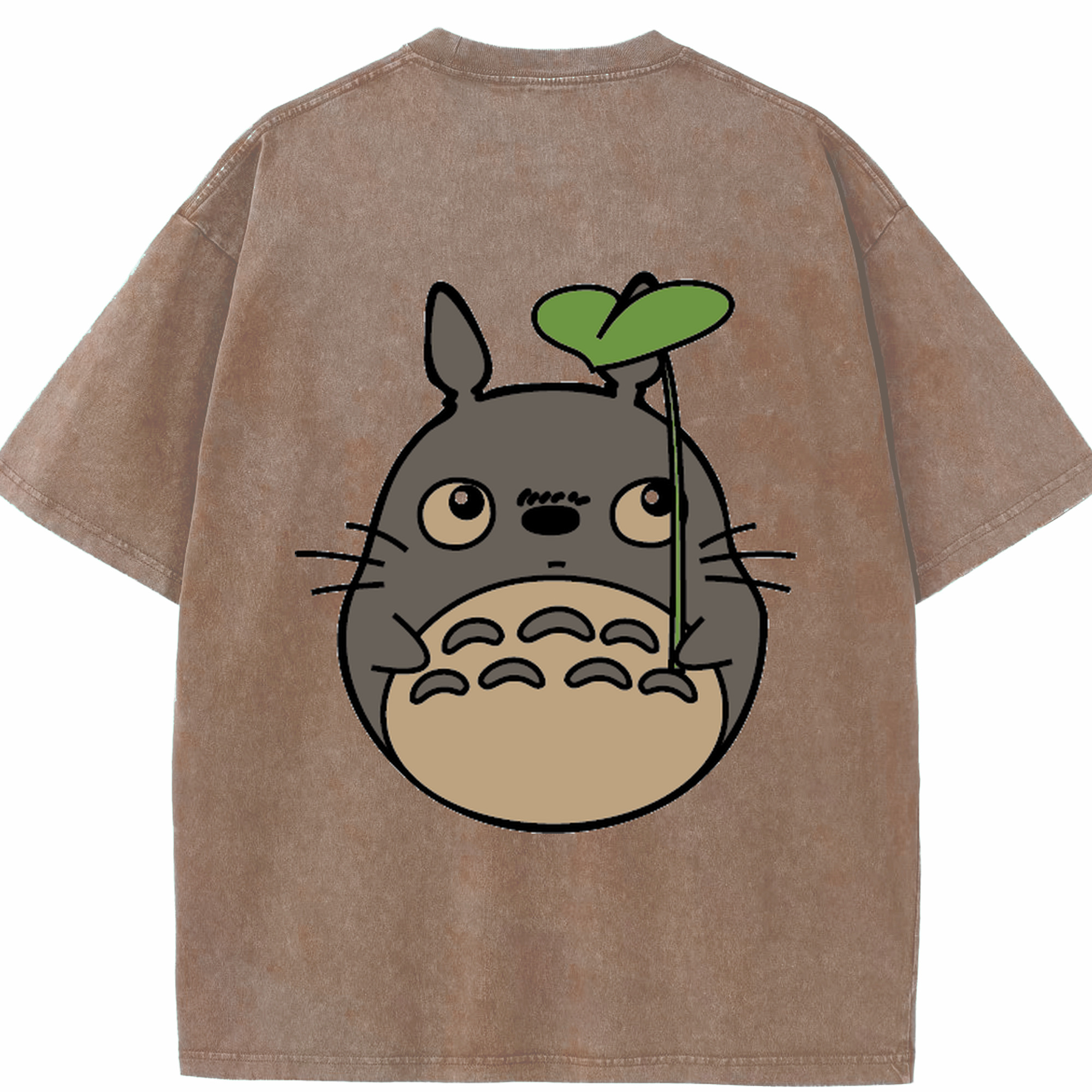 （画像用） となりのトトロ 草壁メイ 草壁サツキ My Neighbor Totoro Satsuki Kusakabe Mei Kusakabe 綿100% ヴィンテージ風 半袖Tシャツ（背面プリント）