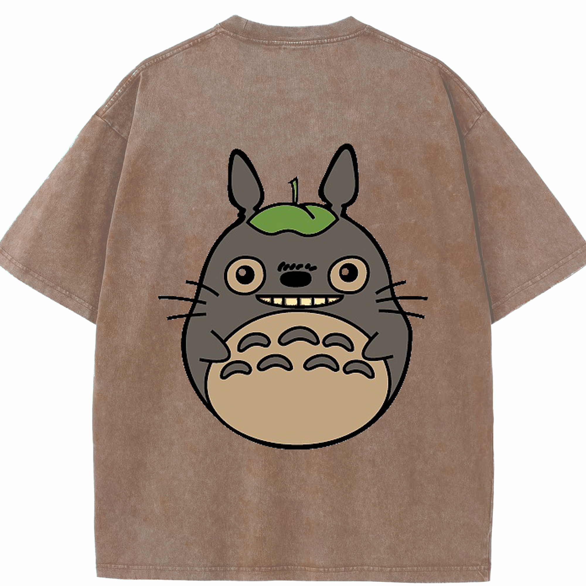 （画像用） となりのトトロ 草壁メイ 草壁サツキ My Neighbor Totoro Satsuki Kusakabe Mei Kusakabe 綿100% ヴィンテージ風 半袖Tシャツ（背面プリント）