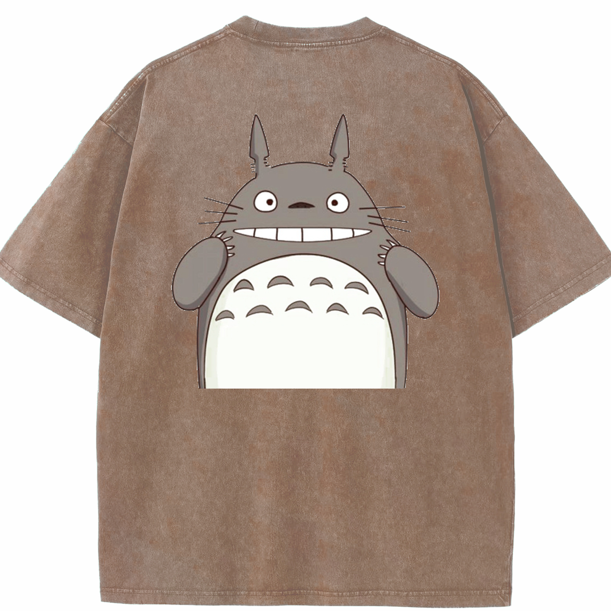 （画像用） となりのトトロ 草壁メイ 草壁サツキ My Neighbor Totoro Satsuki Kusakabe Mei Kusakabe 綿100% ヴィンテージ風 半袖Tシャツ（背面プリント）