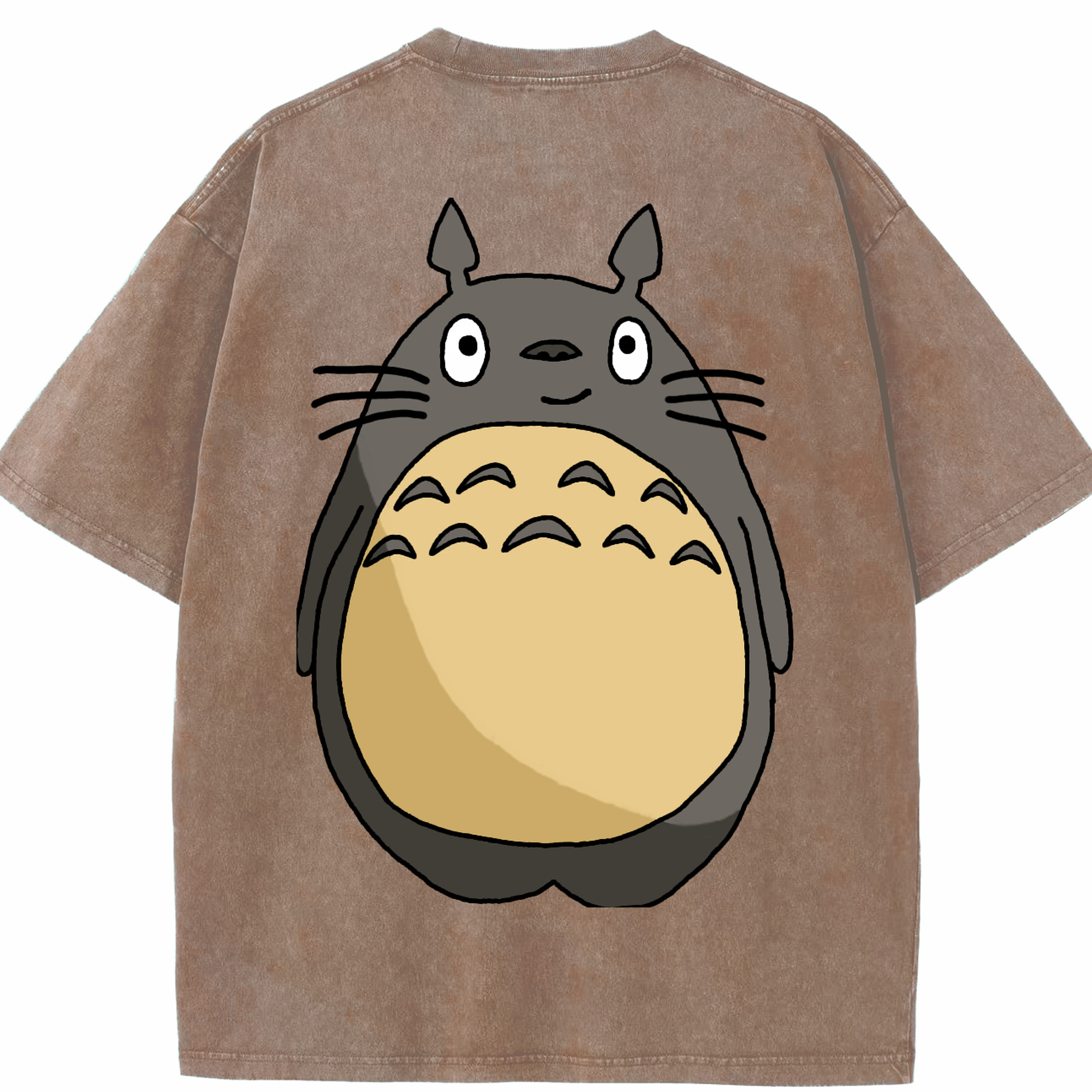 （画像用） となりのトトロ 草壁メイ 草壁サツキ My Neighbor Totoro Satsuki Kusakabe Mei Kusakabe 綿100% ヴィンテージ風 半袖Tシャツ（背面プリント）