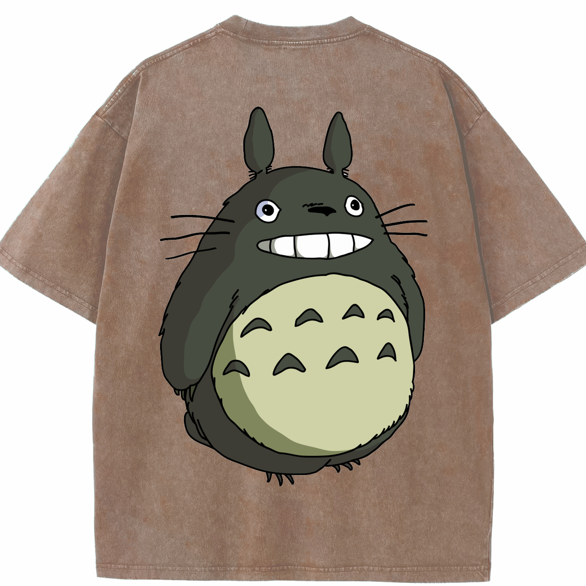 （画像用） となりのトトロ 草壁メイ 草壁サツキ My Neighbor Totoro Satsuki Kusakabe Mei Kusakabe 綿100% ヴィンテージ風 半袖Tシャツ（背面プリント）