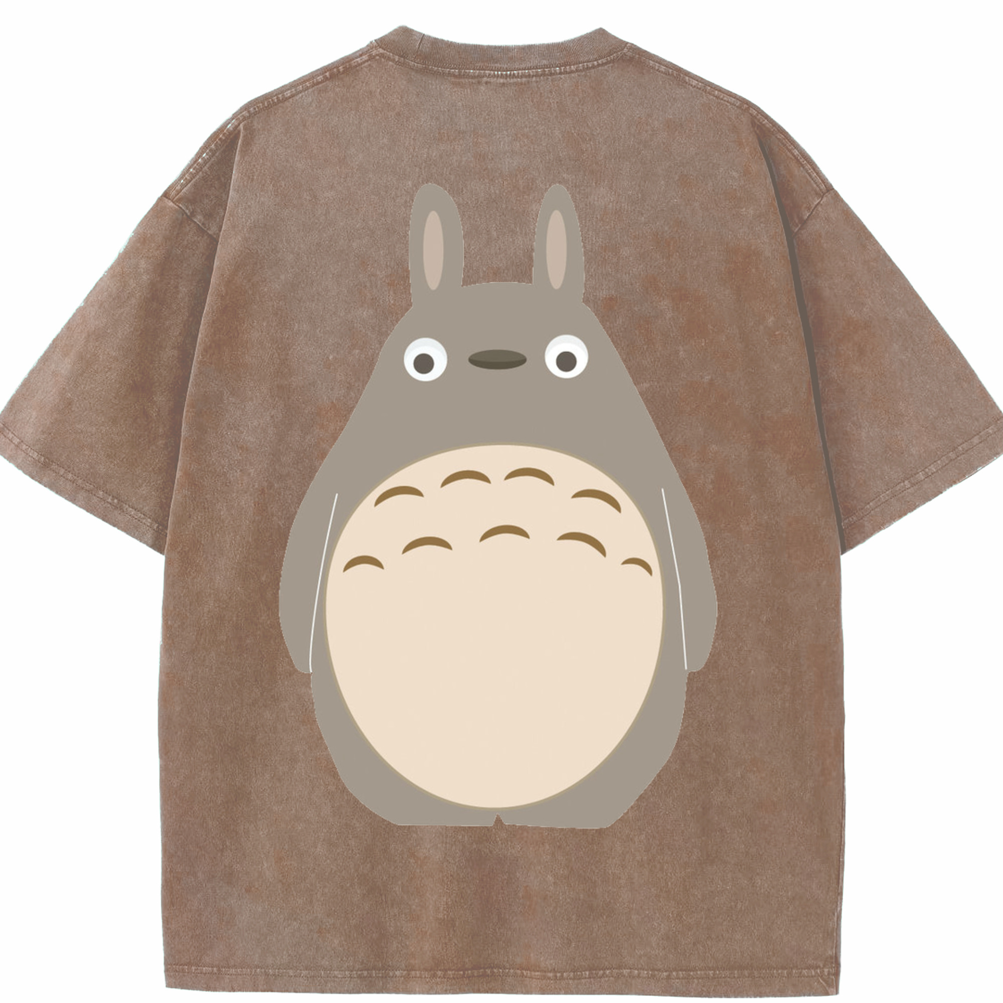 （画像用） となりのトトロ 草壁メイ 草壁サツキ My Neighbor Totoro Satsuki Kusakabe Mei Kusakabe 綿100% ヴィンテージ風 半袖Tシャツ（背面プリント）