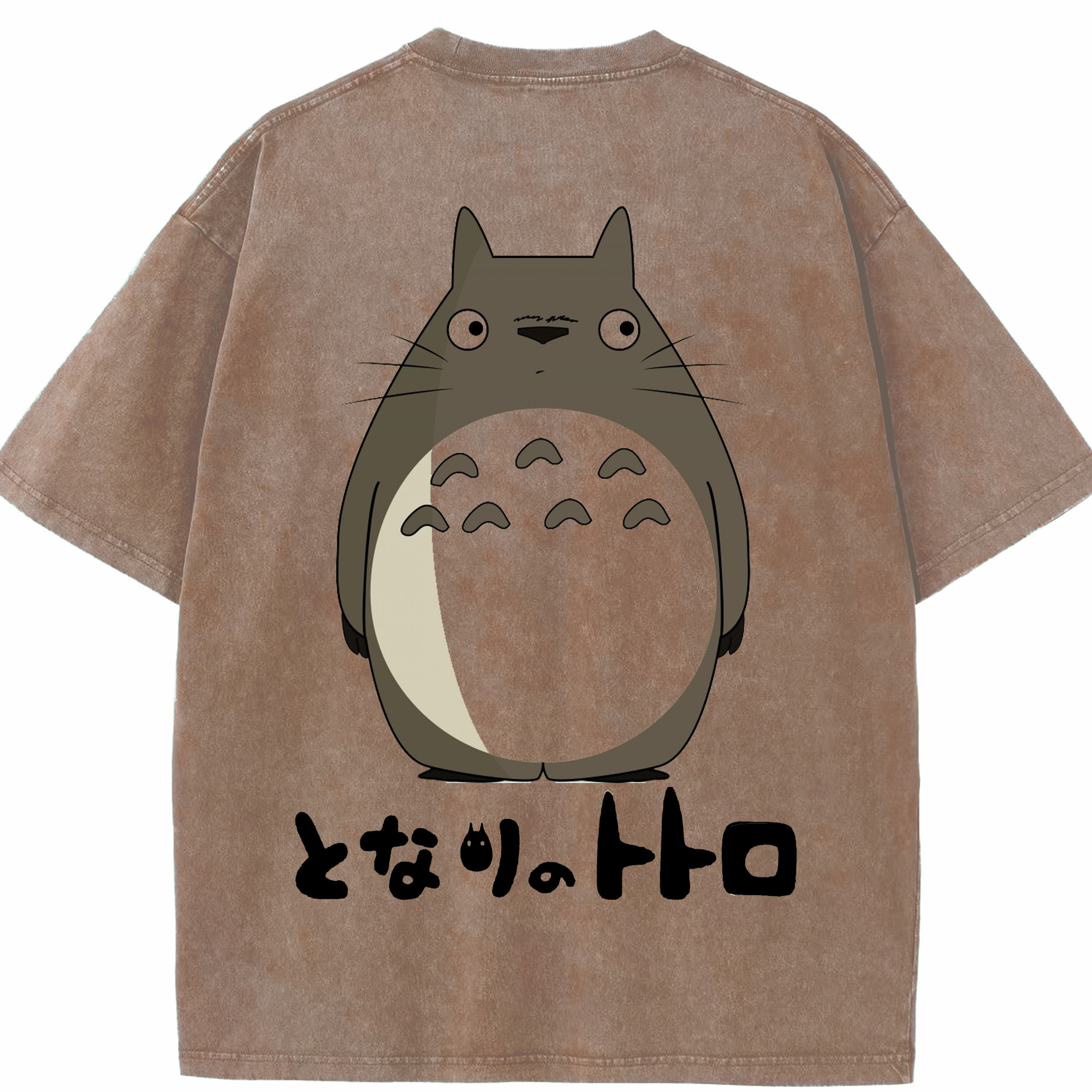 （画像用） となりのトトロ 草壁メイ 草壁サツキ My Neighbor Totoro Satsuki Kusakabe Mei Kusakabe 綿100% ヴィンテージ風 半袖Tシャツ（背面プリント）