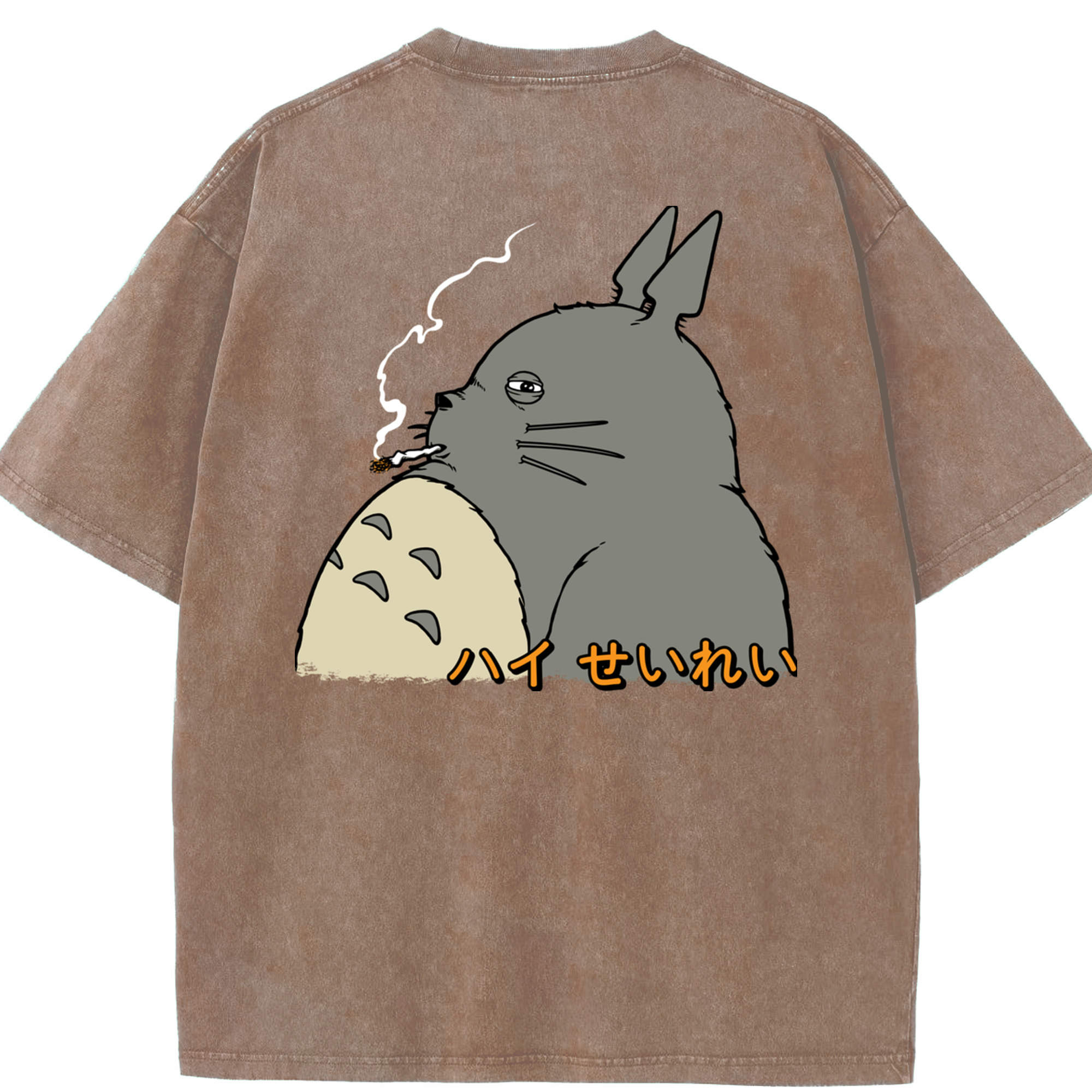 （画像用） となりのトトロ 草壁メイ 草壁サツキ My Neighbor Totoro Satsuki Kusakabe Mei Kusakabe 綿100% ヴィンテージ風 半袖Tシャツ（背面プリント）