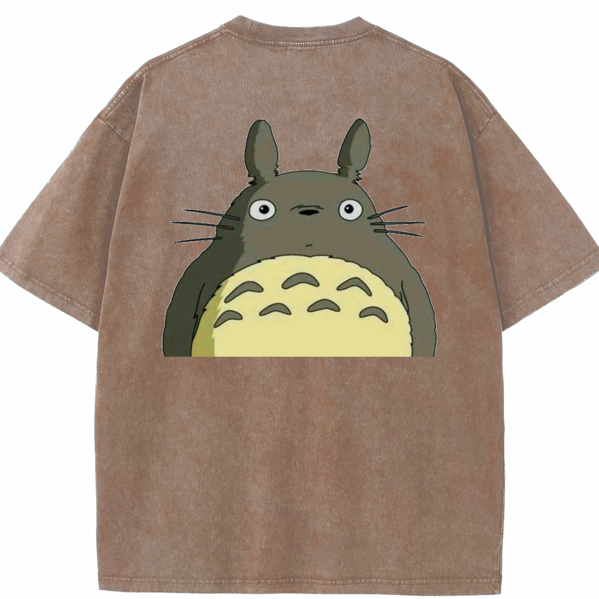 （画像用） となりのトトロ 草壁メイ 草壁サツキ My Neighbor Totoro Satsuki Kusakabe Mei Kusakabe 綿100% ヴィンテージ風 半袖Tシャツ（背面プリント）