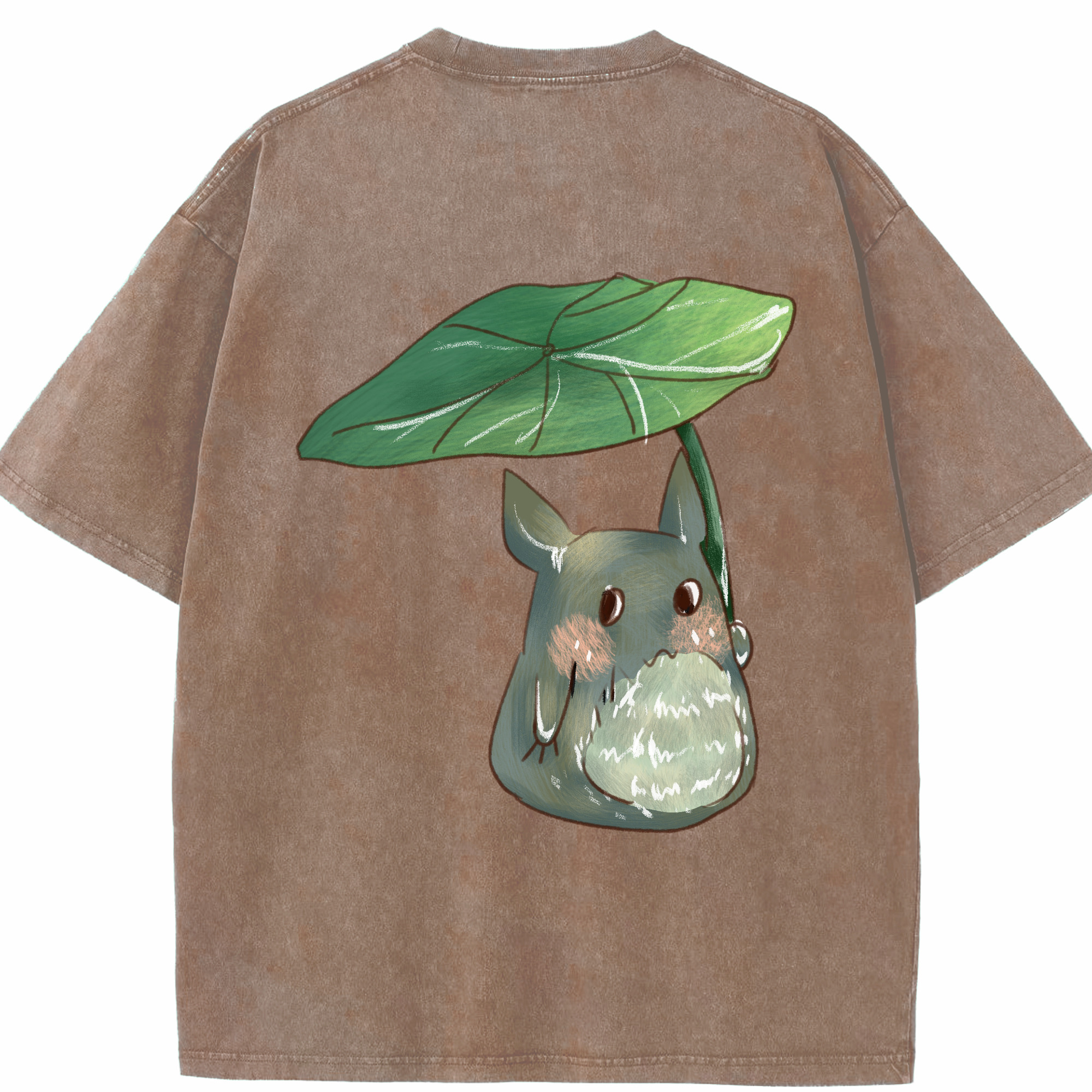 （画像用） となりのトトロ 草壁メイ 草壁サツキ My Neighbor Totoro Satsuki Kusakabe Mei Kusakabe 綿100% ヴィンテージ風 半袖Tシャツ（背面プリント）