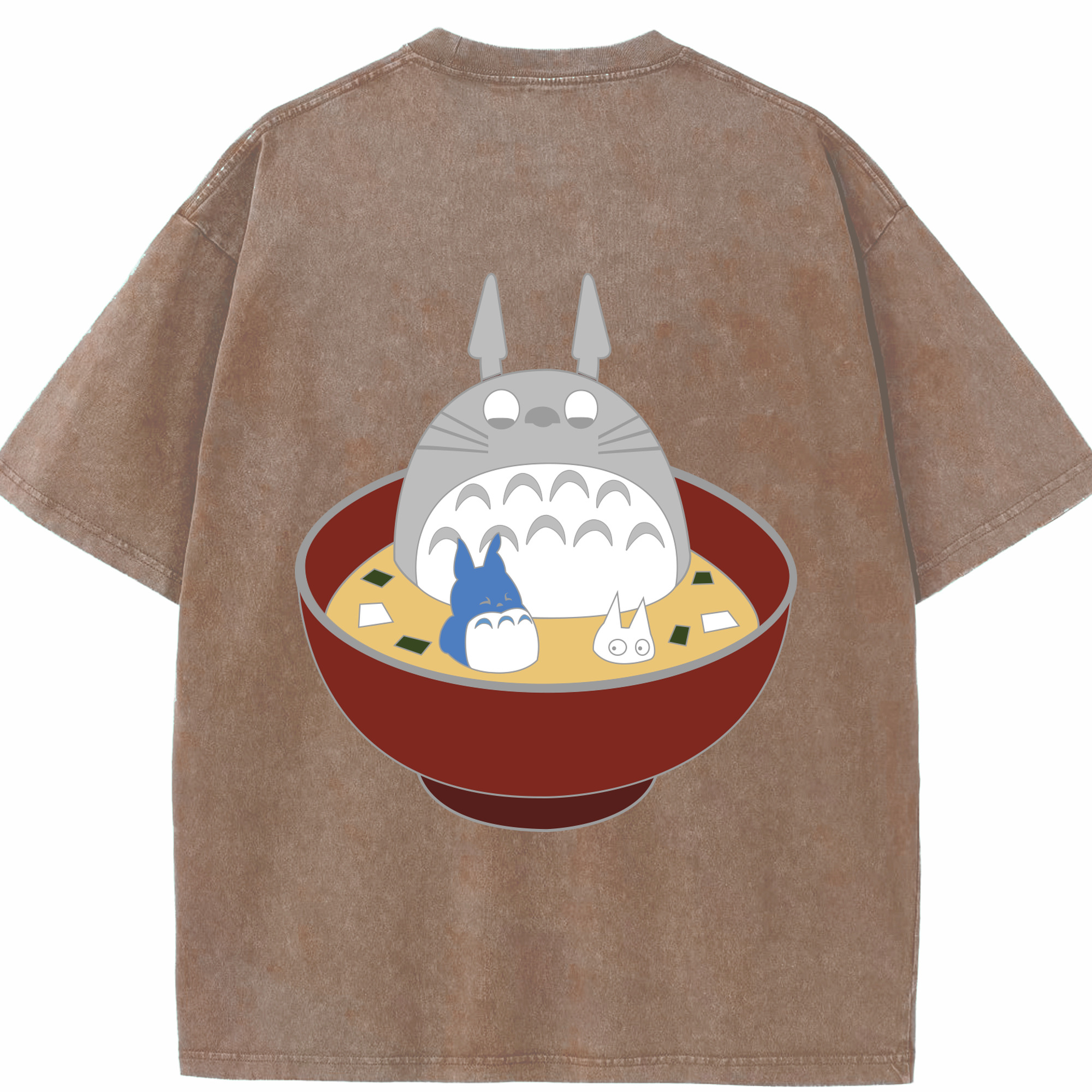 （画像用） となりのトトロ 草壁メイ 草壁サツキ My Neighbor Totoro Satsuki Kusakabe Mei Kusakabe 綿100% ヴィンテージ風 半袖Tシャツ（背面プリント）