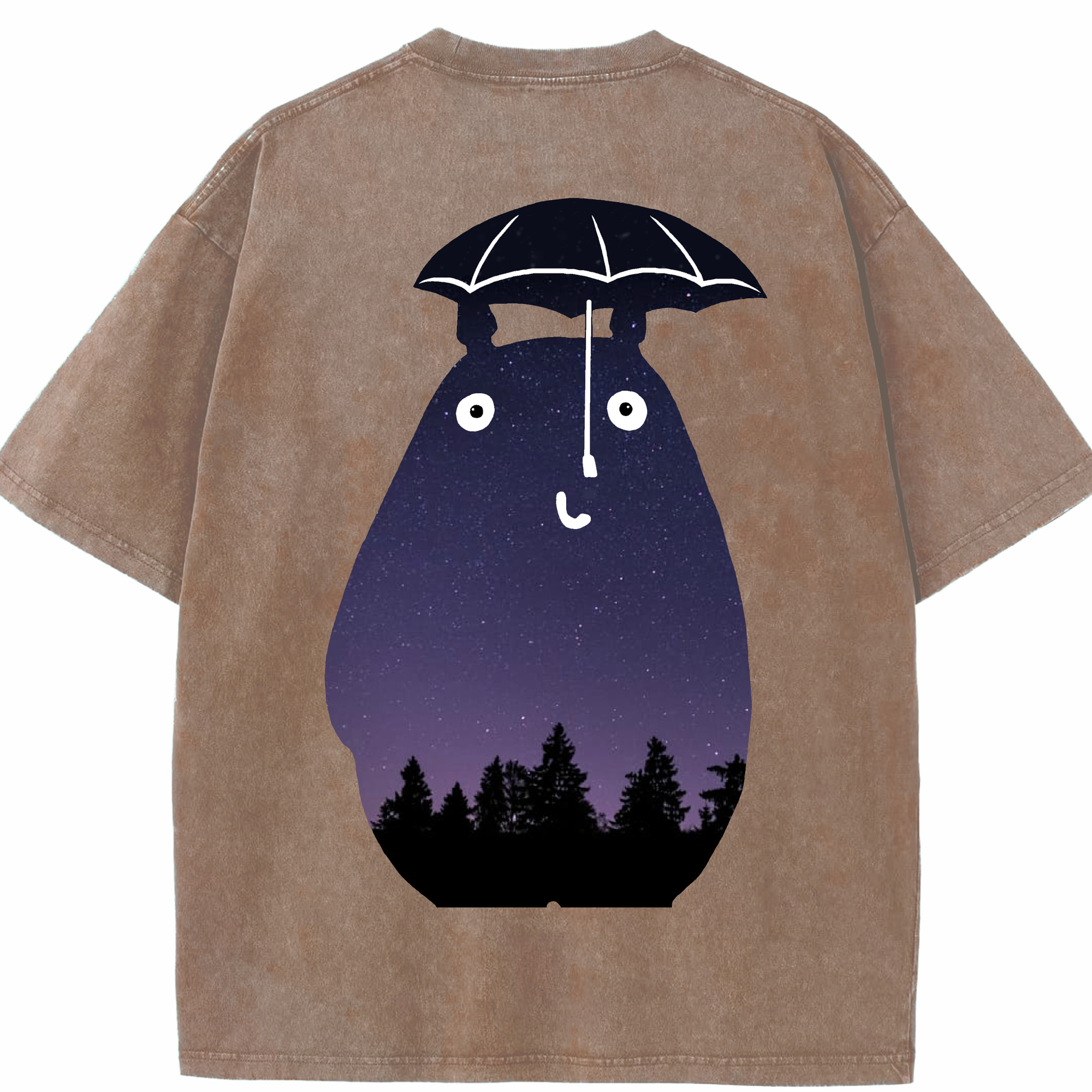 （画像用） となりのトトロ 草壁メイ 草壁サツキ My Neighbor Totoro Satsuki Kusakabe Mei Kusakabe 綿100% ヴィンテージ風 半袖Tシャツ（背面プリント）