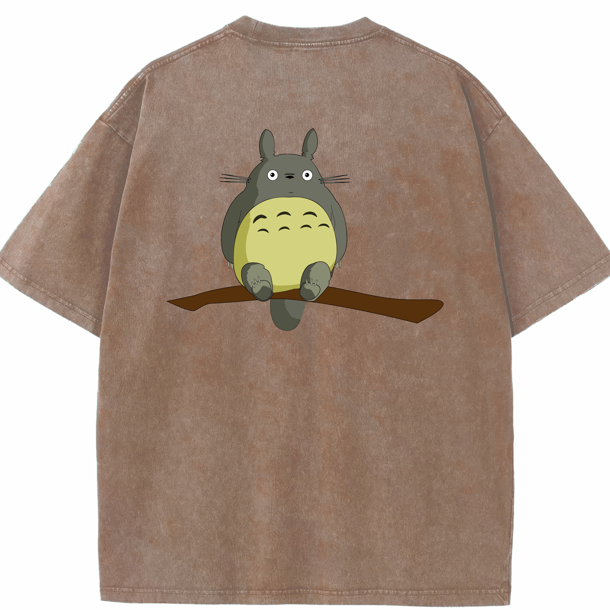 （画像用） となりのトトロ 草壁メイ 草壁サツキ My Neighbor Totoro Satsuki Kusakabe Mei Kusakabe 綿100% ヴィンテージ風 半袖Tシャツ（背面プリント）