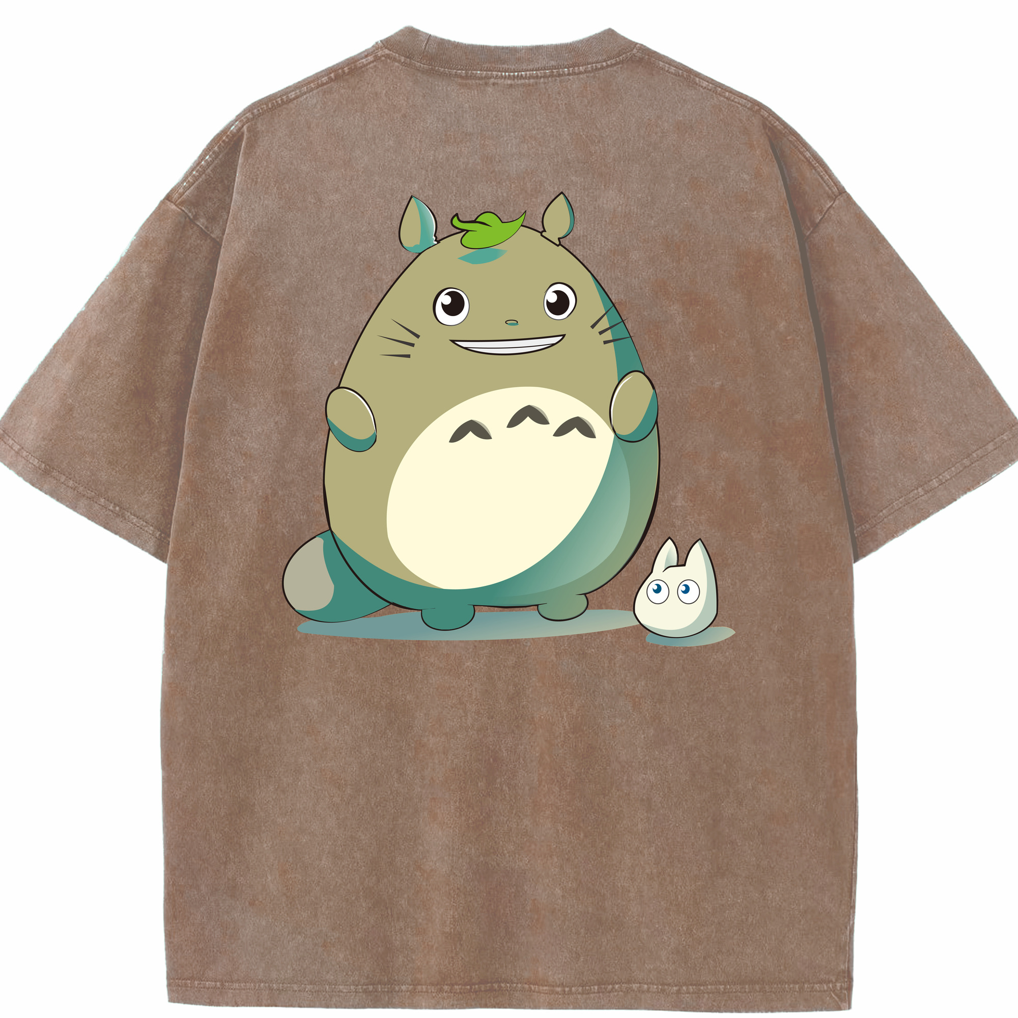 （画像用） となりのトトロ 草壁メイ 草壁サツキ My Neighbor Totoro Satsuki Kusakabe Mei Kusakabe 綿100% ヴィンテージ風 半袖Tシャツ（背面プリント）